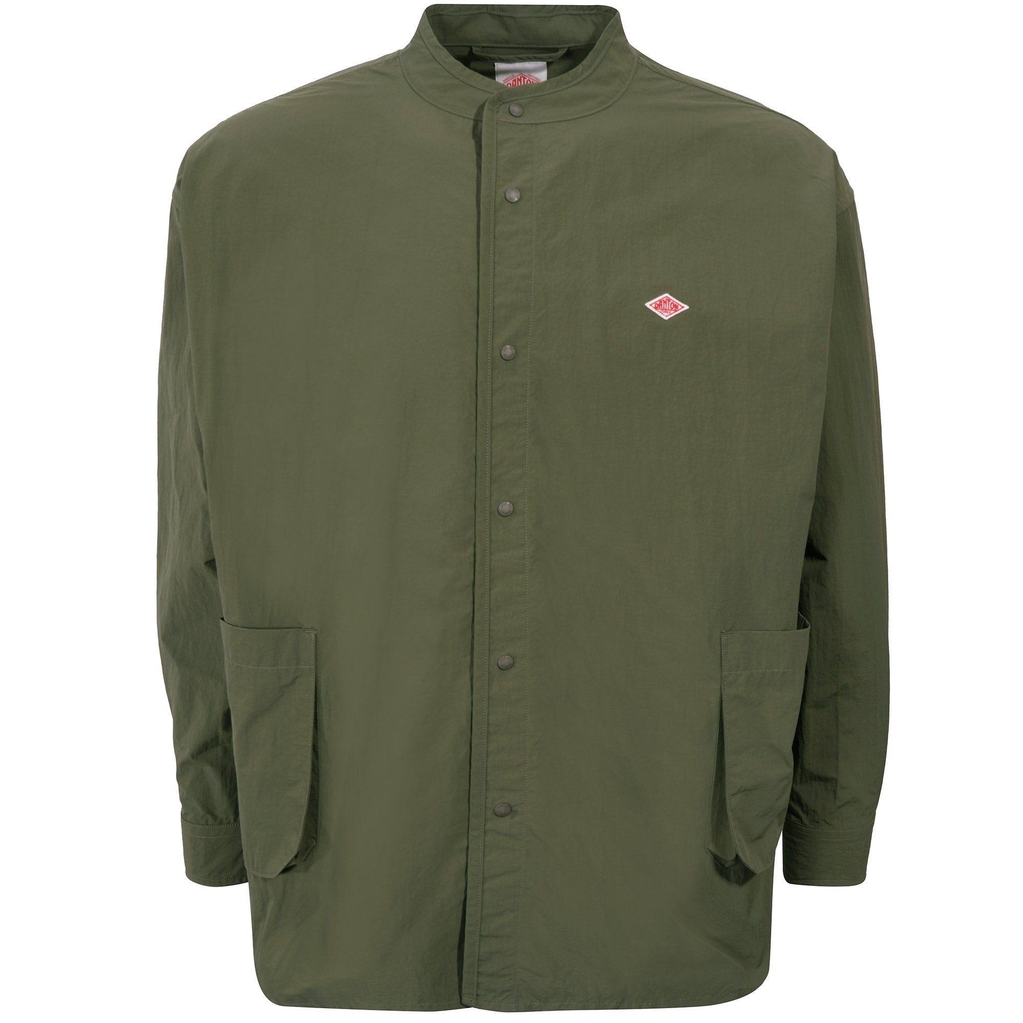 Danton Stand Up Collar Shirt - Olive