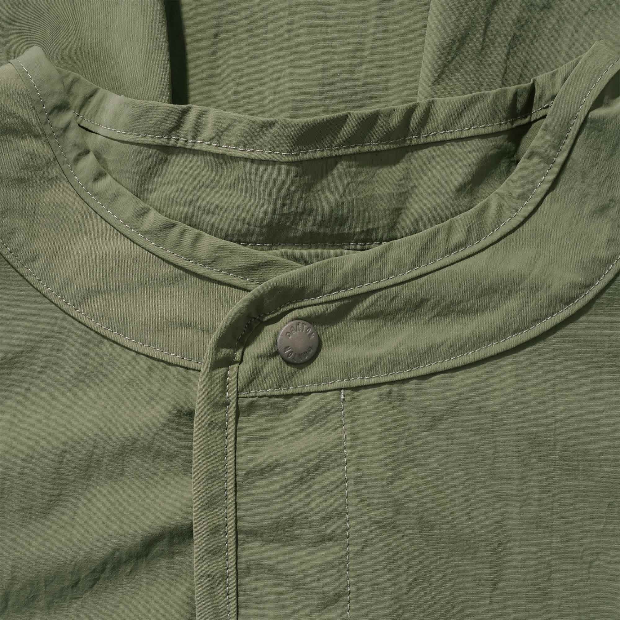 Danton Stand Up Collar Shirt - Olive