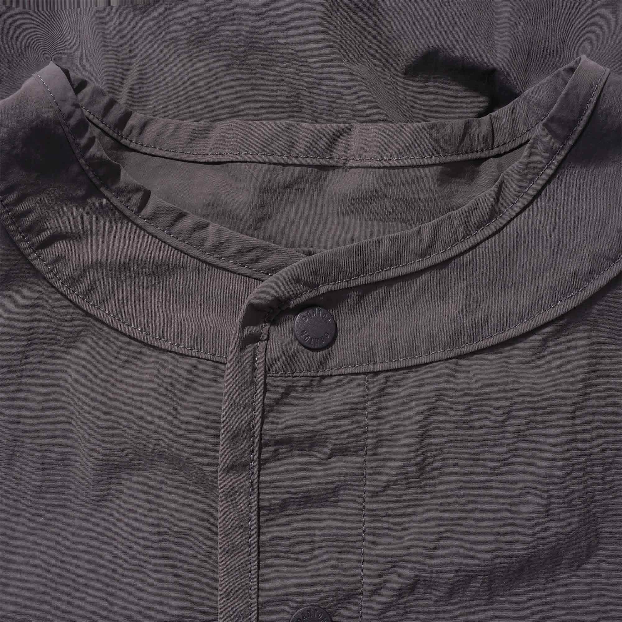 Danton Stand Up Collar Shirt - Charcoal