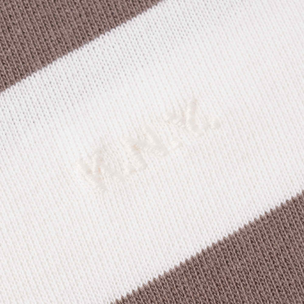 Knickerbocker Bar Stripe T-shirt - White/Brown