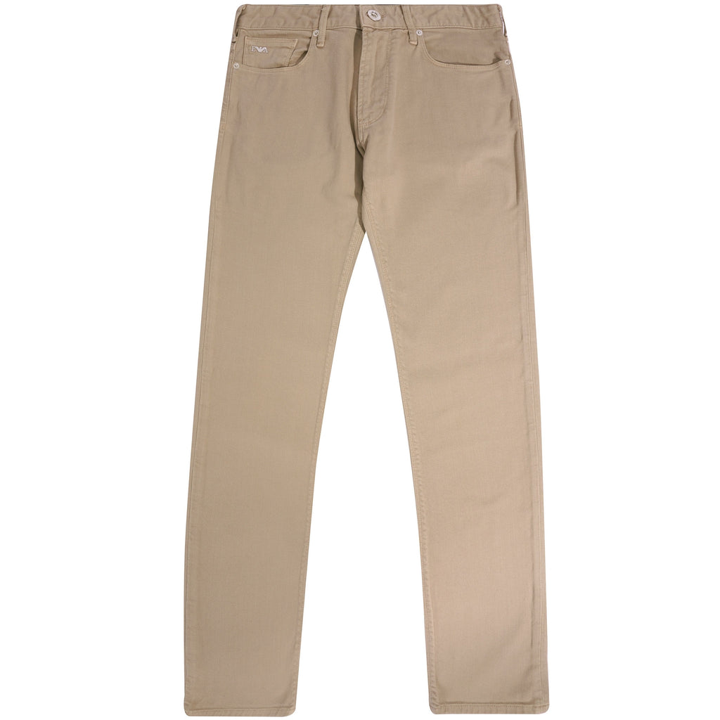 Emporio Armani J06 Slim Fit 7.7 oz Denim Jeans - Sabbia