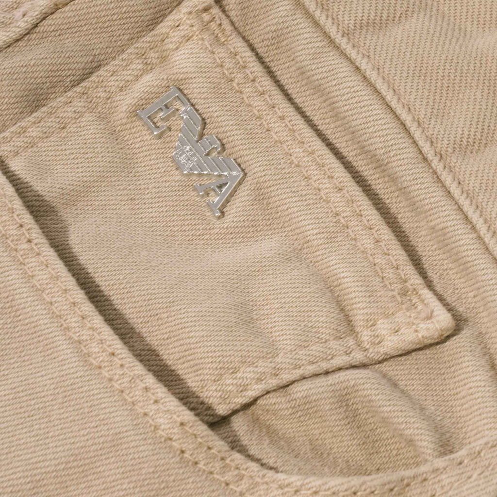 Emporio Armani J06 Slim Fit 7.7 oz Denim Jeans - Sabbia