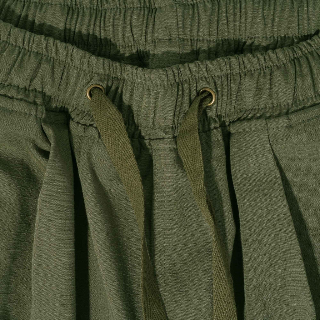 FrizmWORKS Army Two Tuck Relaxed Pants - Olive