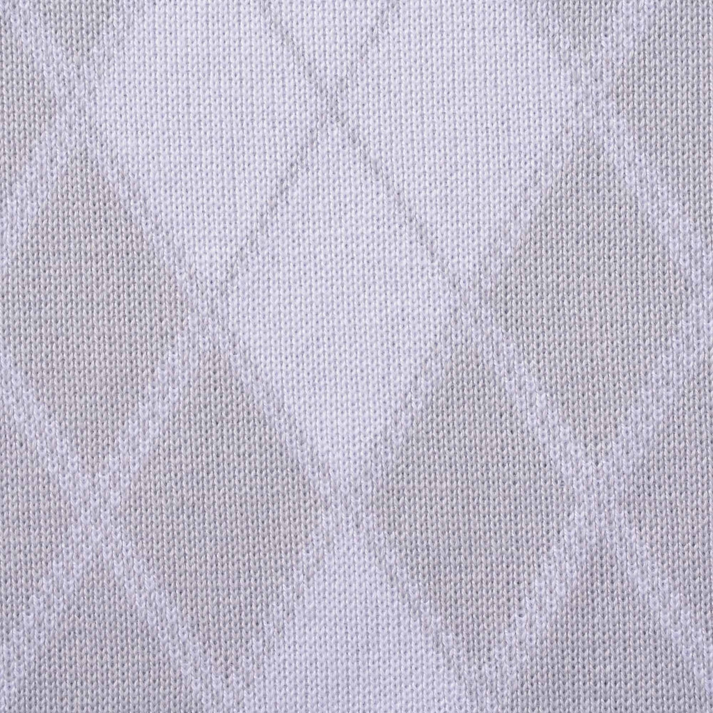 Gabicci Vintage Gibson Argyle Knitted Polo - Lunar