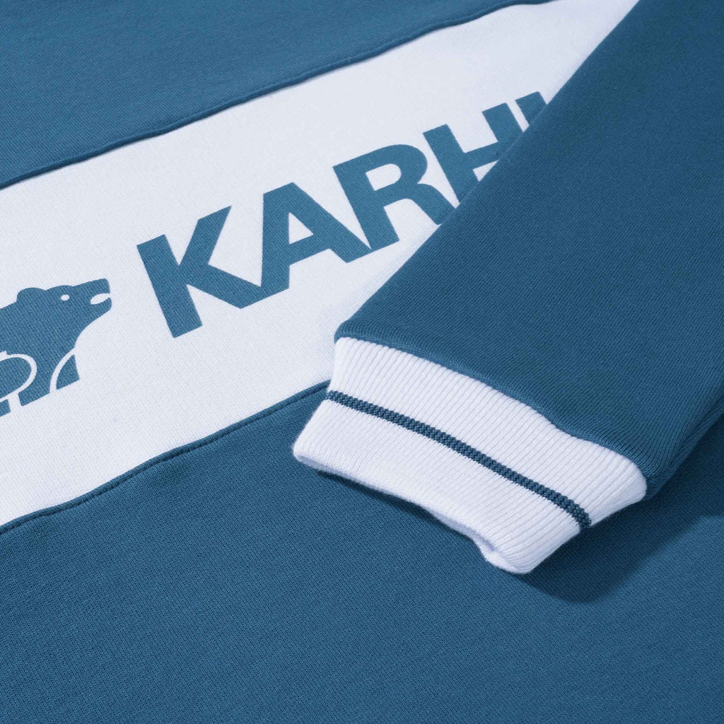 Karhu Blocked Logo Sweatshirt - Blue Wing Teal/White