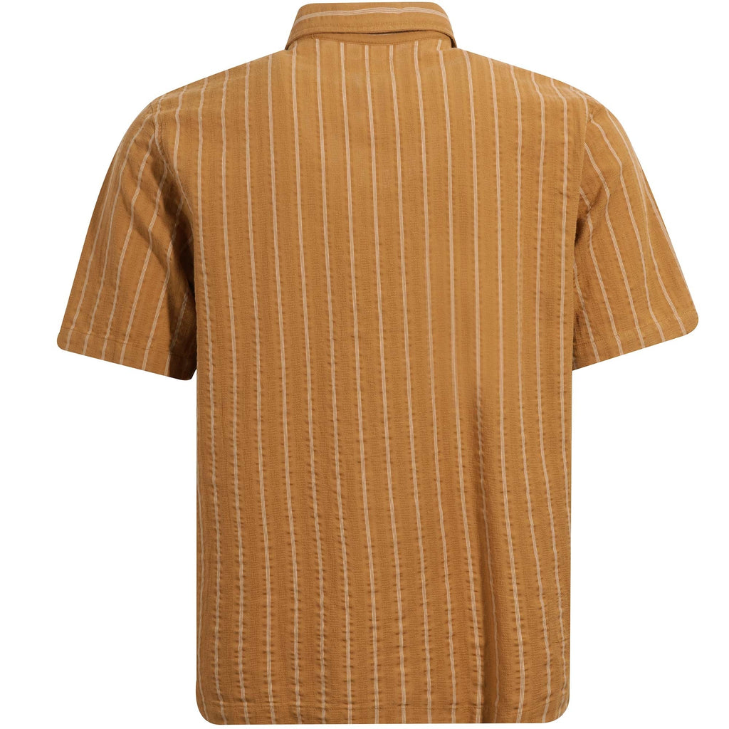 Universal Works Road Shirt - Mustard Maui Stripe