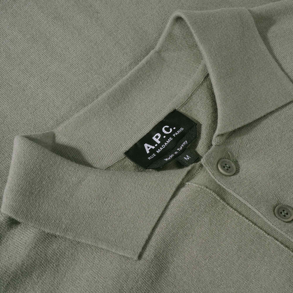 A.P.C. Gregoire Polo Shirt - Kaki