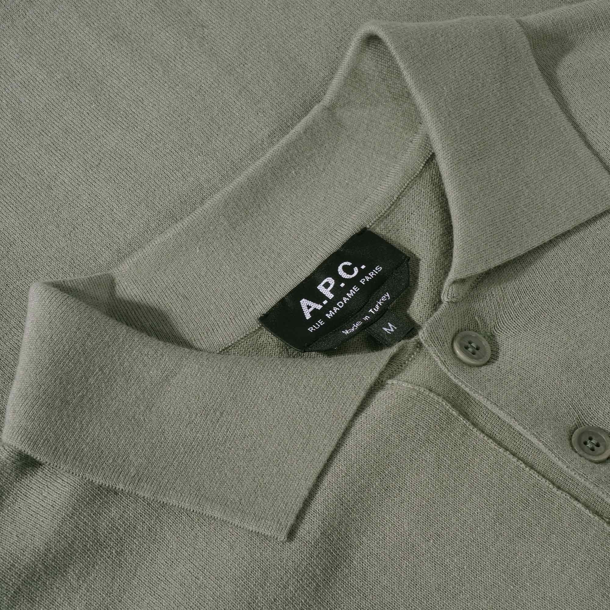 A.P.C. Gregoire Polo Shirt - Kaki