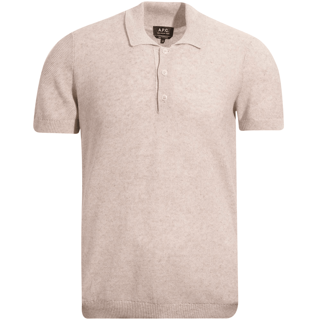 A.P.C. Jude Polo Shirt - Mastic Chine