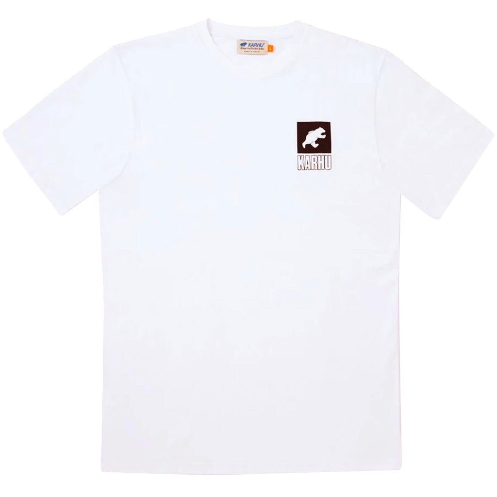 Karhu Sport Bear Logo T-shirt - White/Jet Black