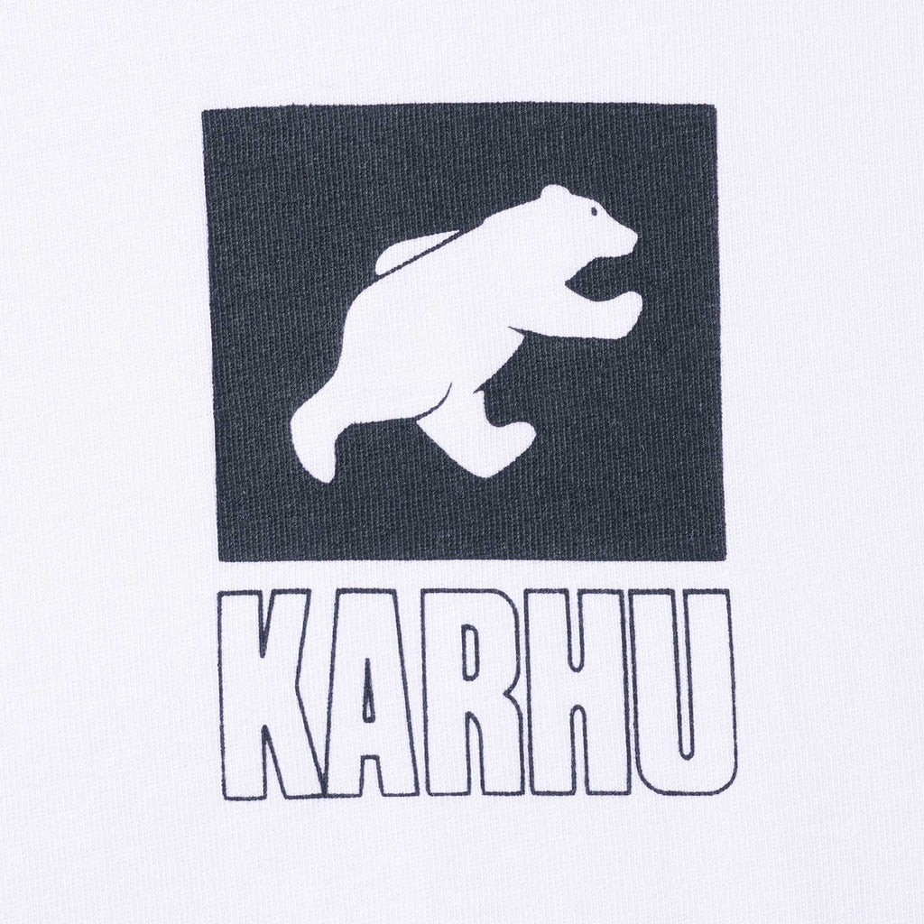 Karhu Sport Bear Logo T-shirt - White/Jet Black