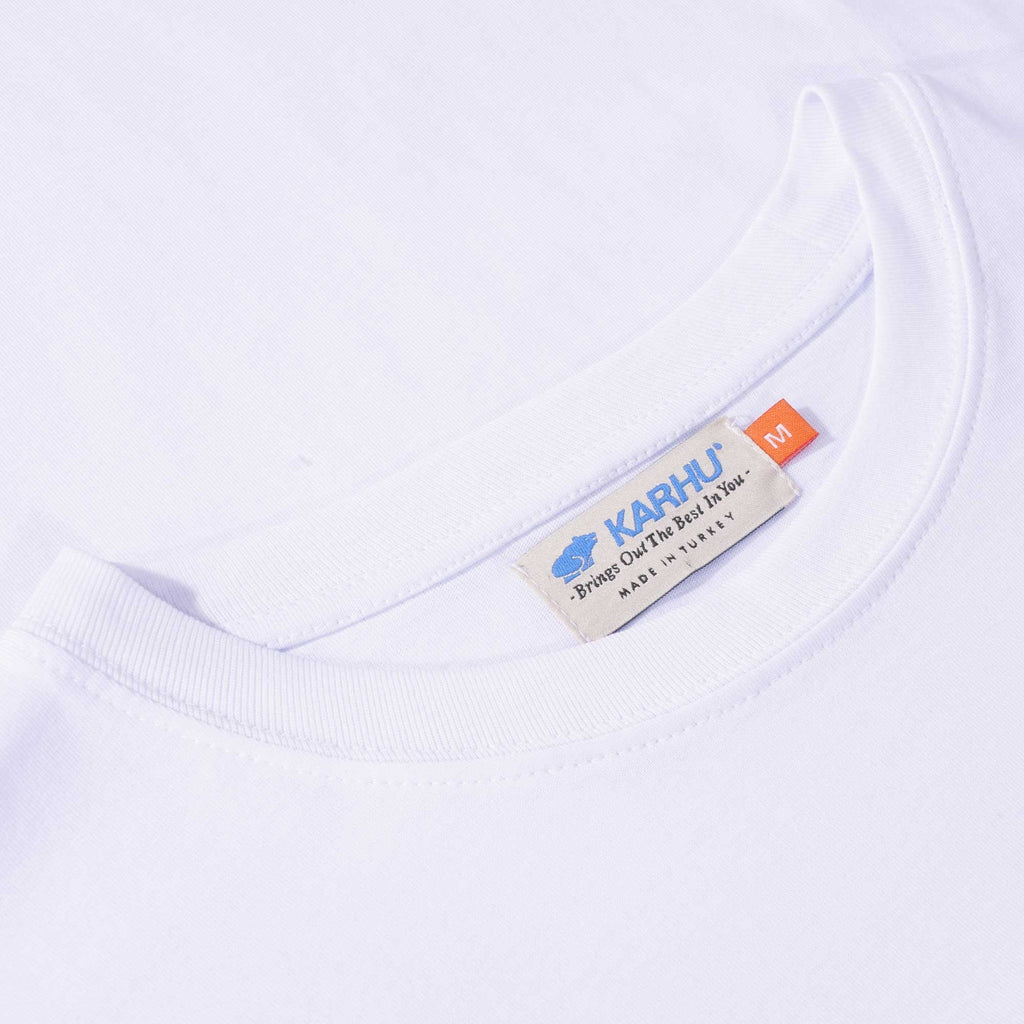 Karhu Sport Bear Logo T-shirt - White/Jet Black