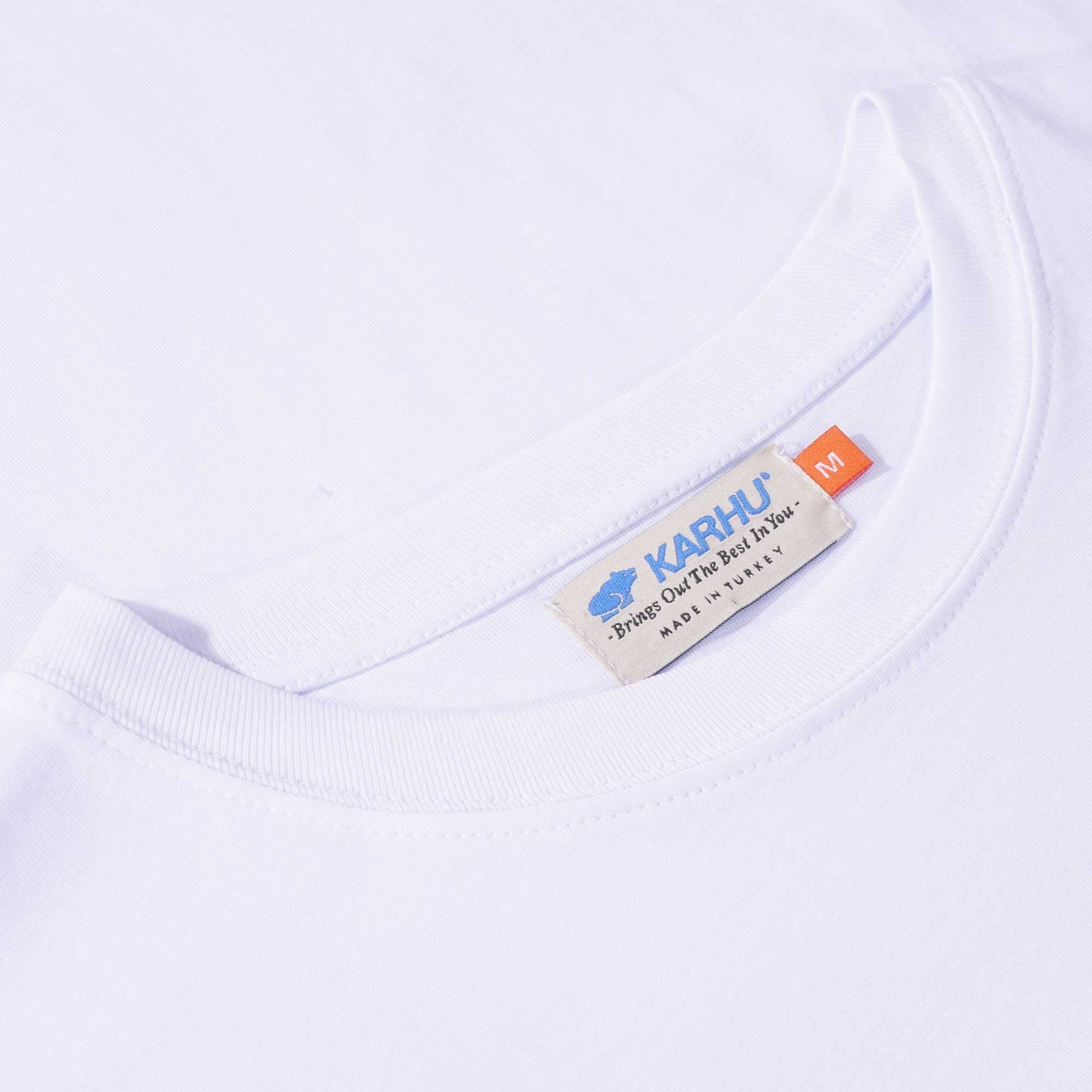Karhu Sport Bear Logo T-shirt - White/Jet Black