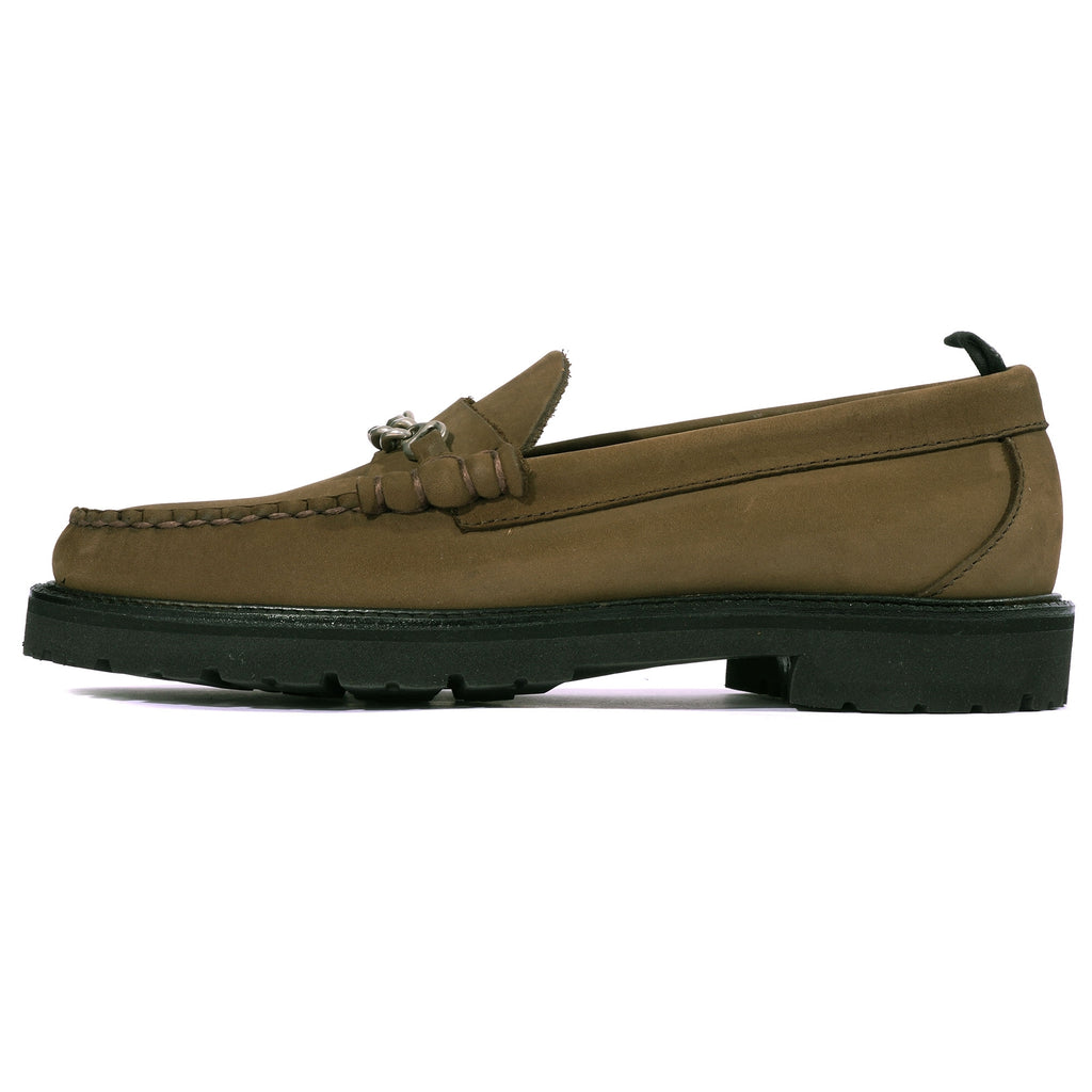Fred Perry x G.H Bass Weejuns Nubuck Chain Penny Loafers - Bark