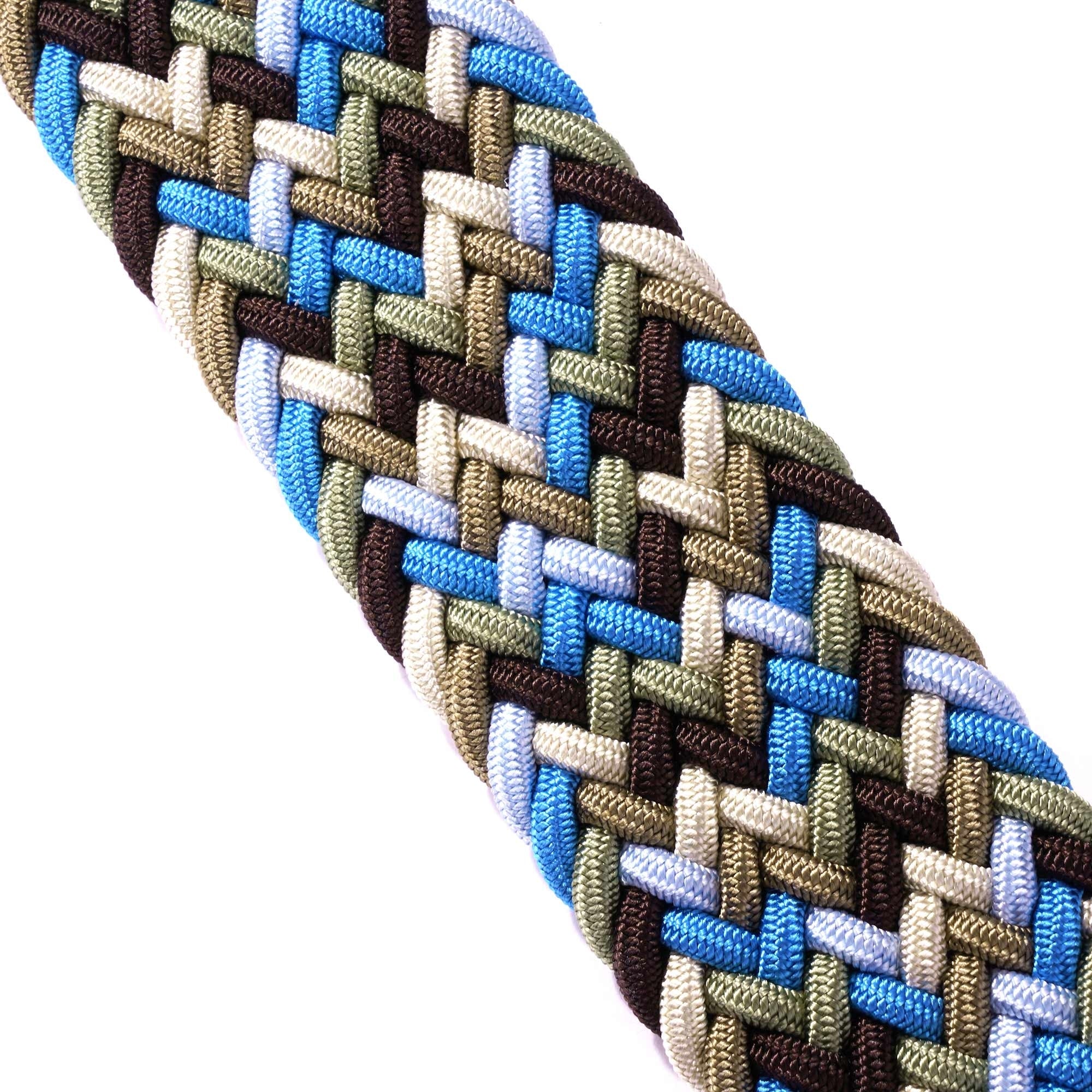 Woven Belt - Blue/Brown