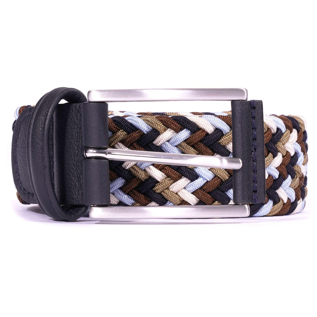 Woven Belt - Brown/Blue