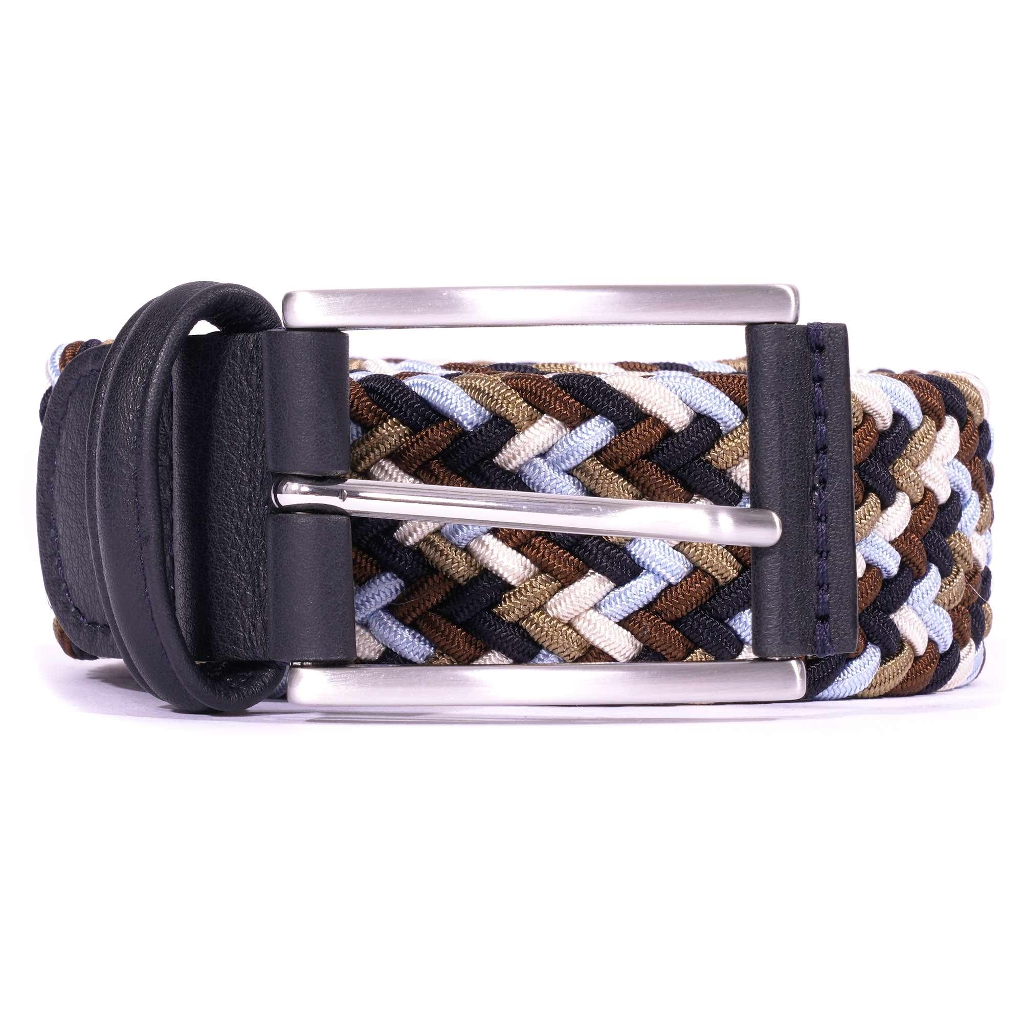 Woven Belt - Brown/Blue