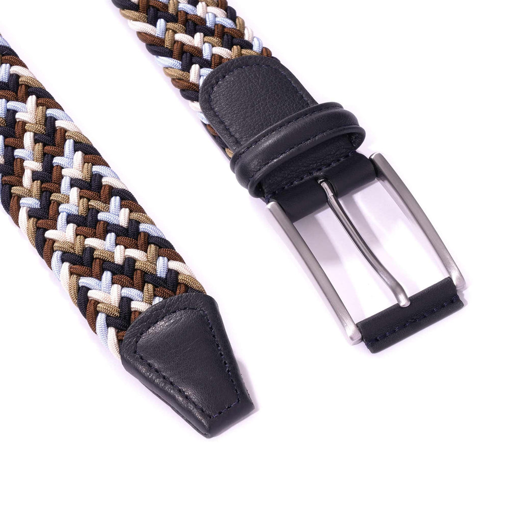 Woven Belt - Brown/Blue