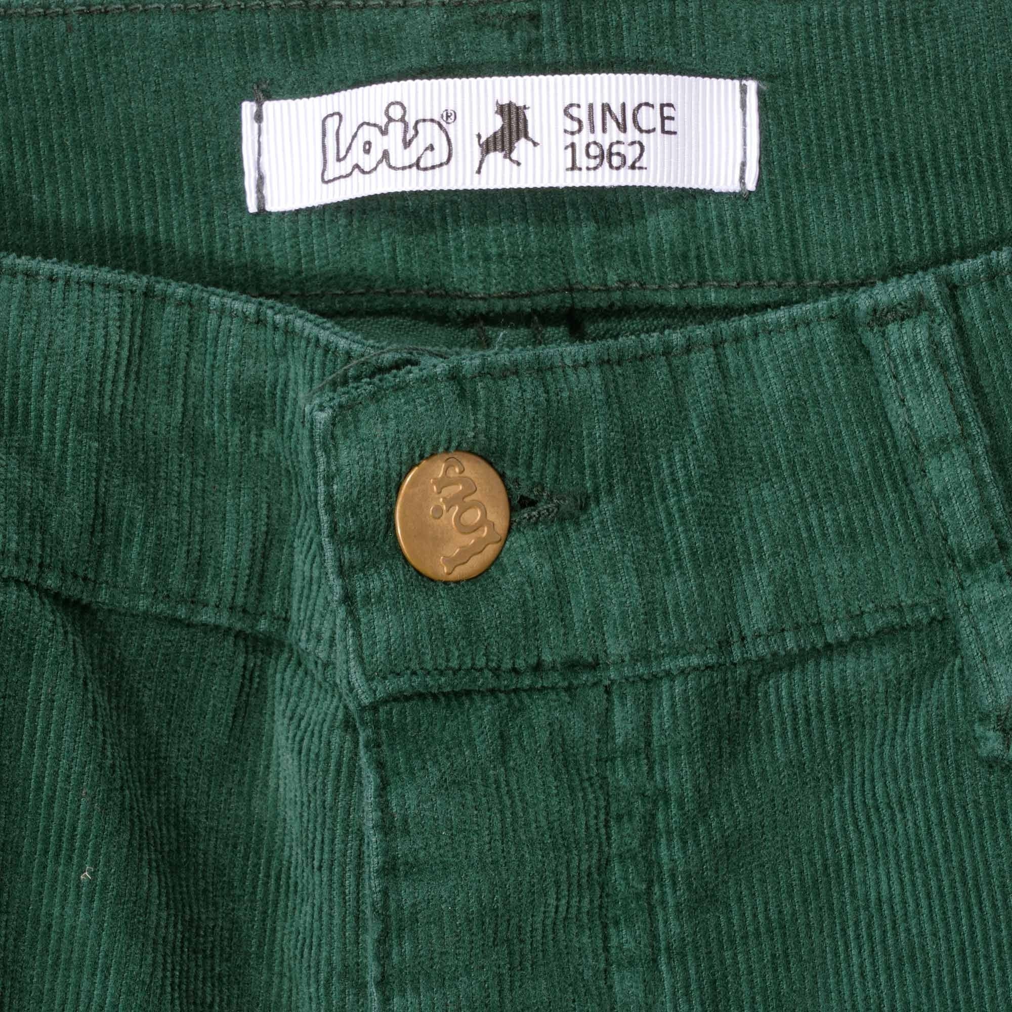 Lois Jeans Sierra Thin Cord Trousers - Bottle Green