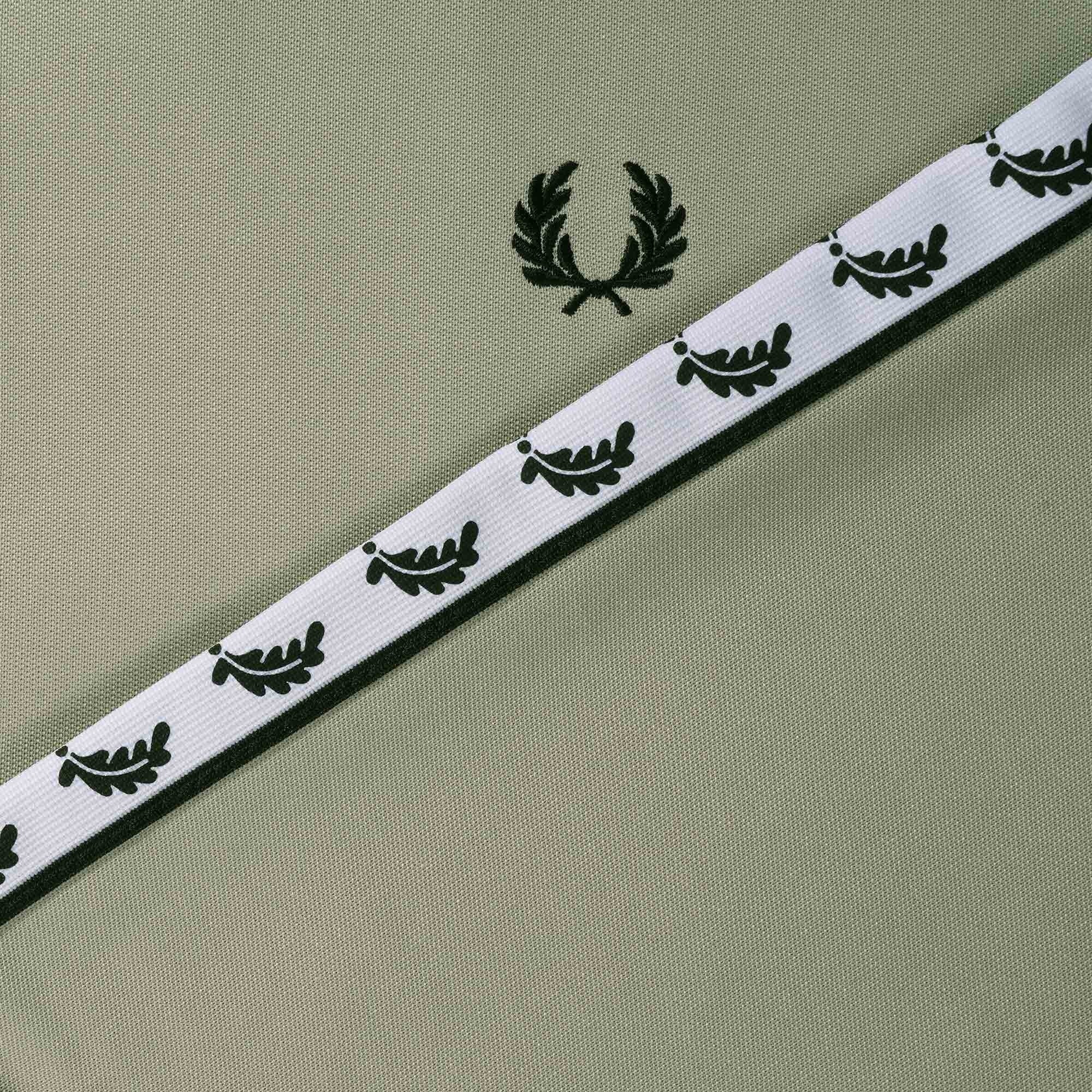 Fred Perry Taped Track Jacket - Light Oyster Green