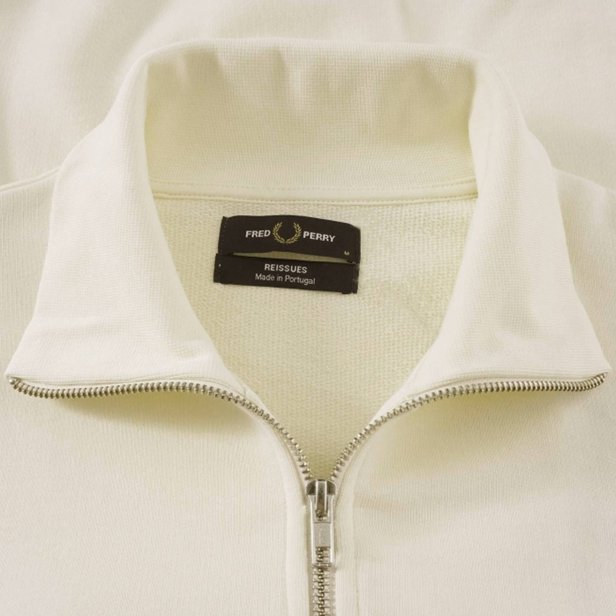 Fred Perry Reissues Funnel Neck Track Jacket - Ecru