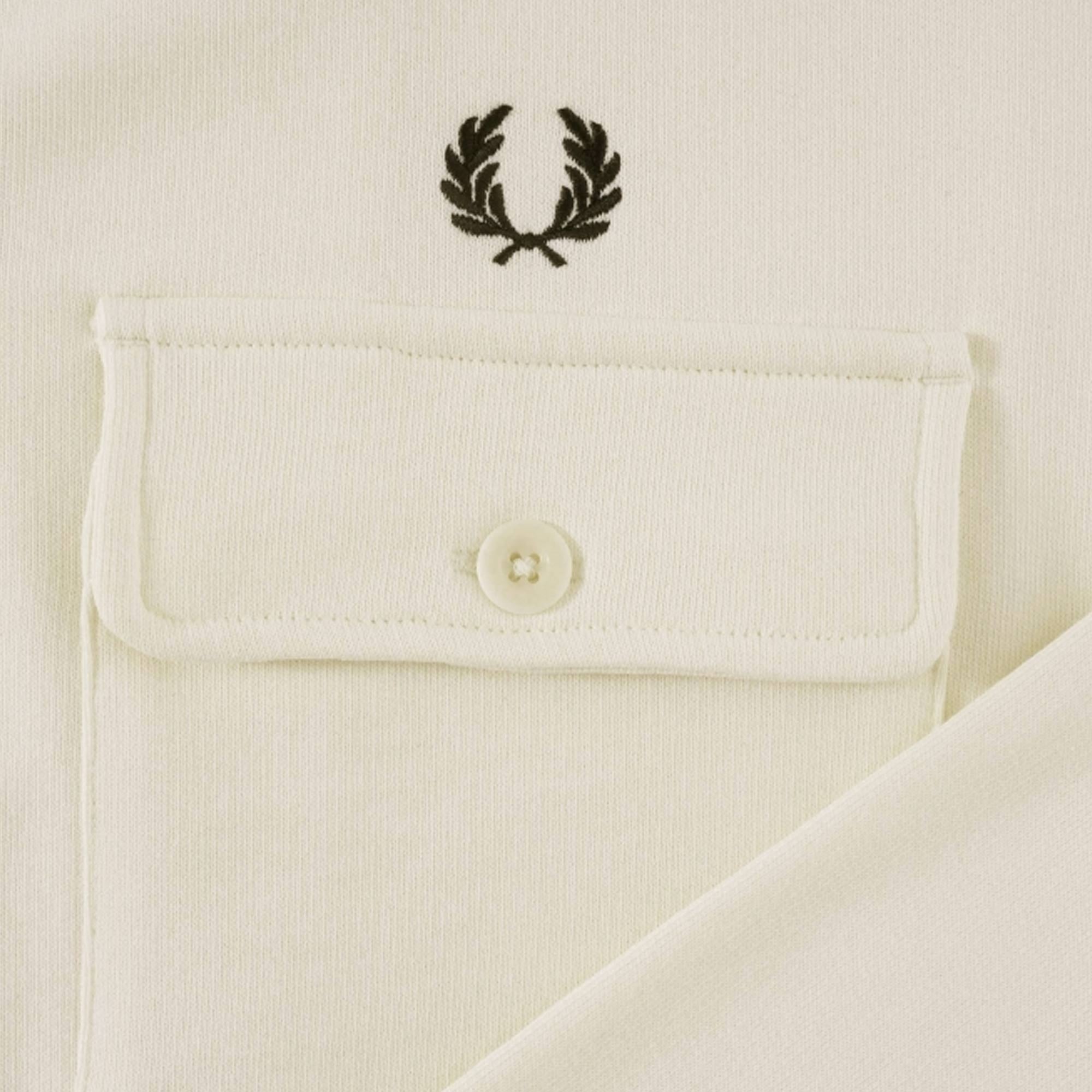Fred Perry Reissues Funnel Neck Track Jacket - Ecru