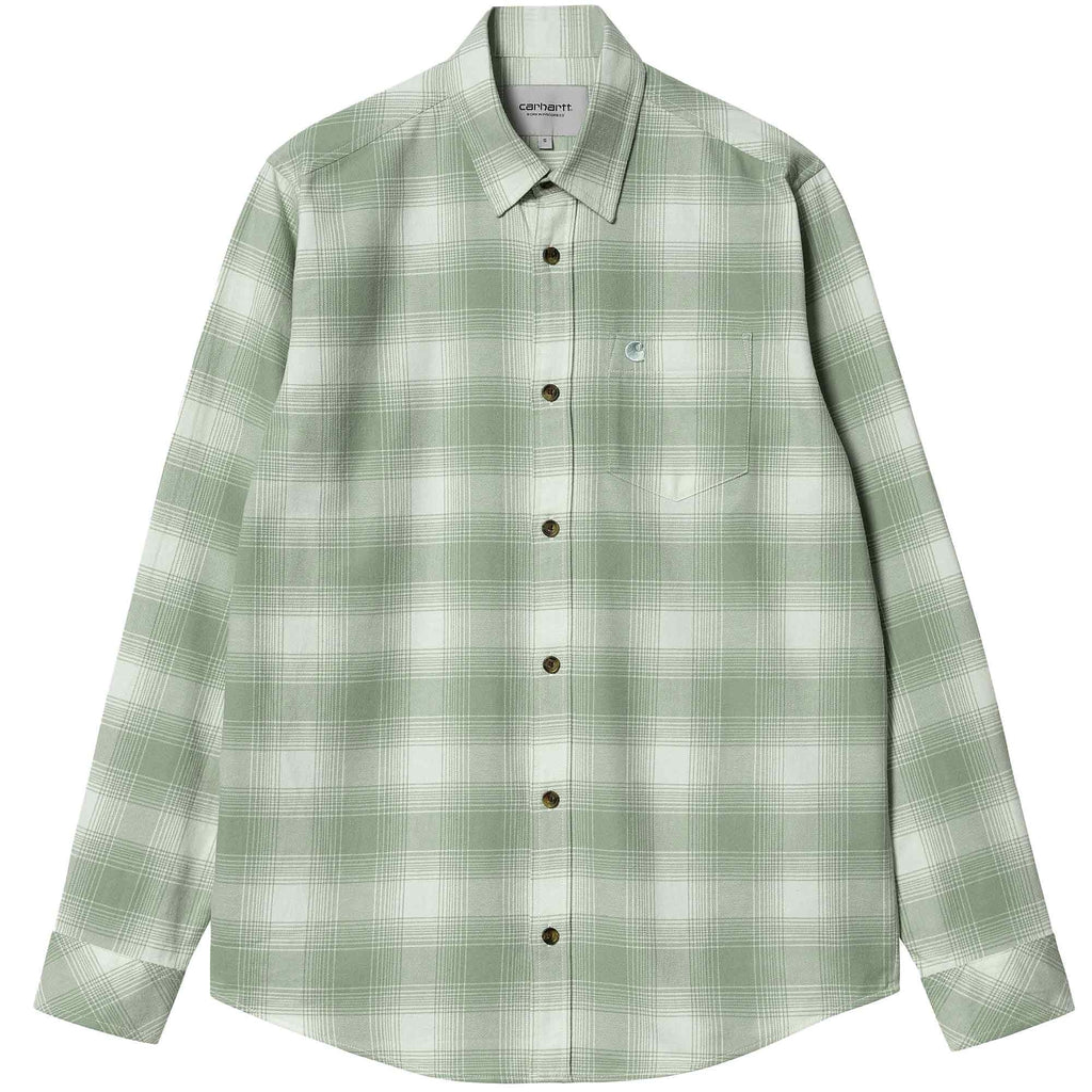Carhartt WIP Long Sleeve Deaver Shirt - Misty Sage