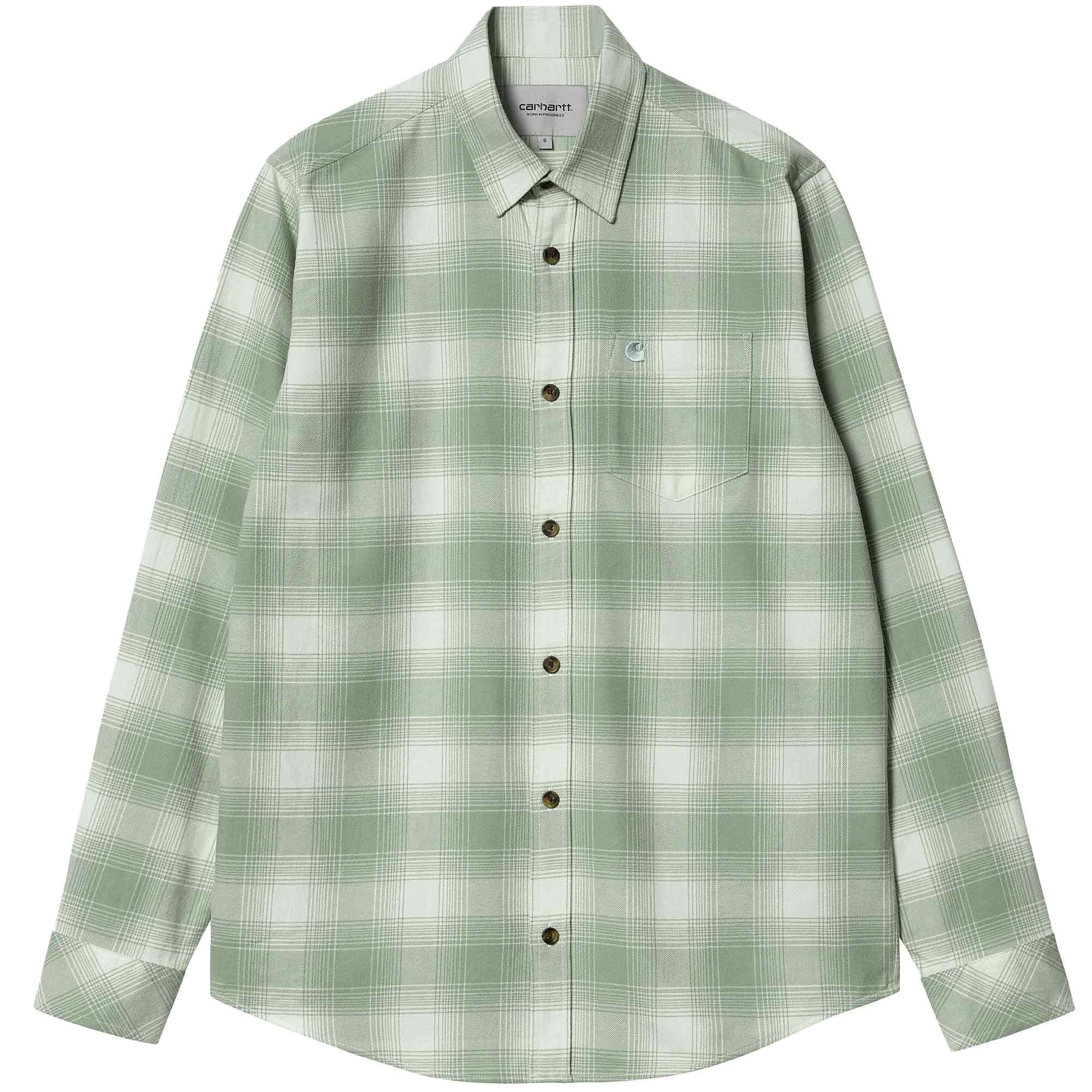 Carhartt WIP Long Sleeve Deaver Shirt - Misty Sage