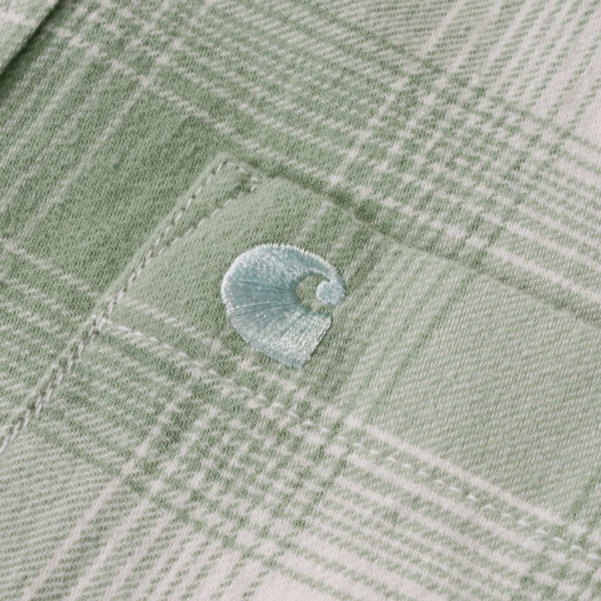 Carhartt WIP Long Sleeve Deaver Shirt - Misty Sage