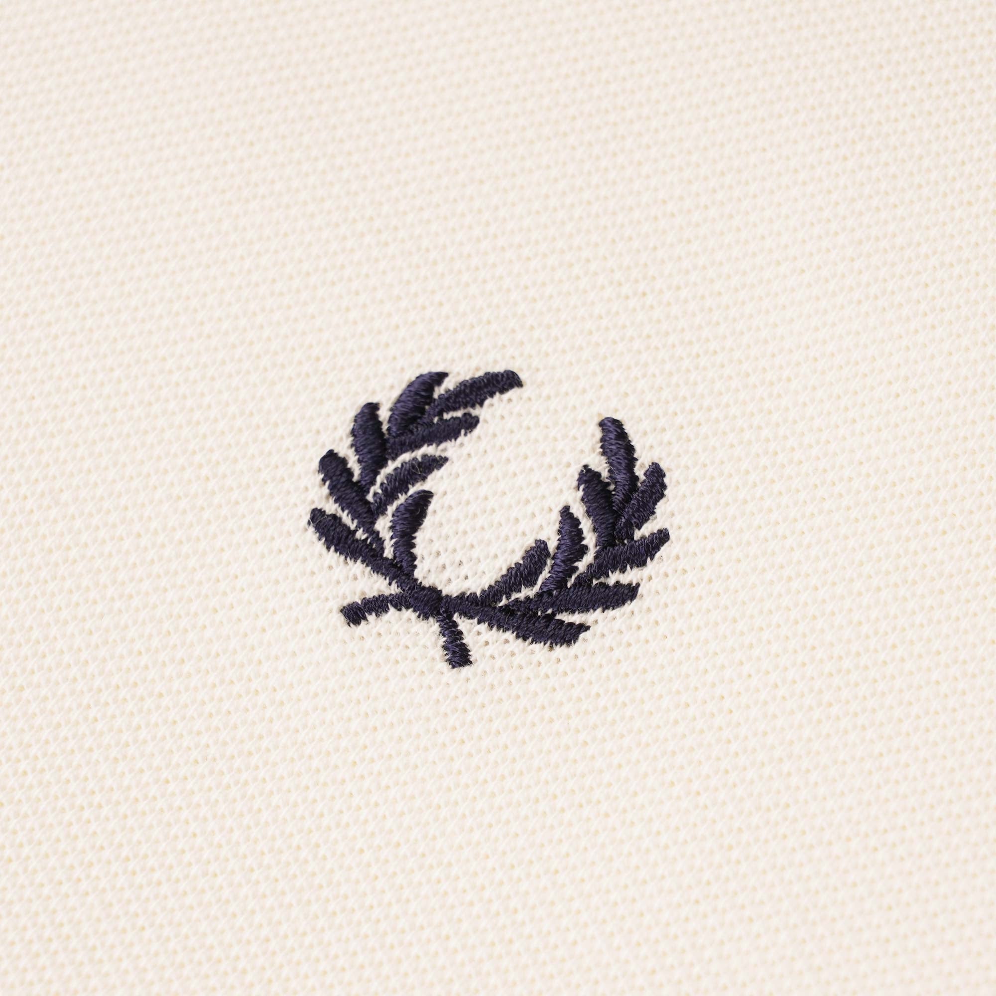 Fred Perry Reissues Crew Neck Pique T-Shirt - (Snow white) Ecru