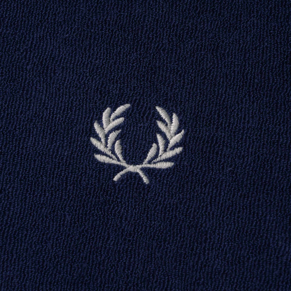 Fred Perry Reissues M4 Towelling Twin Tipped Polo Shirt - French Navy