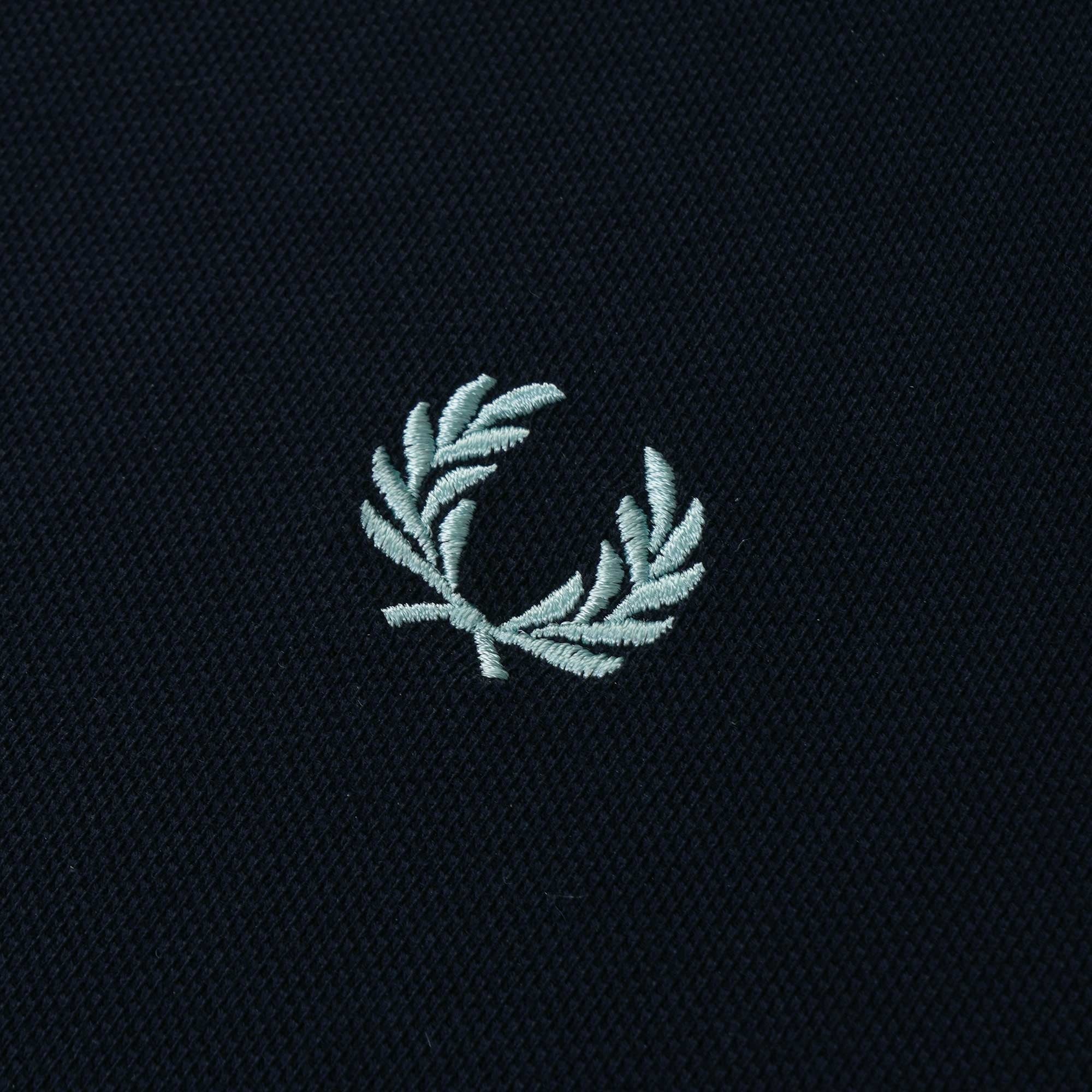 Fred Perry M3 Twin Tipped Polo Shirt - Navy/Silver Blue