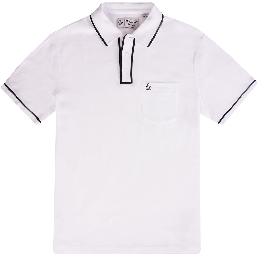 Original Penguin Earl Organic Cotton Polo Shirt - Bright White