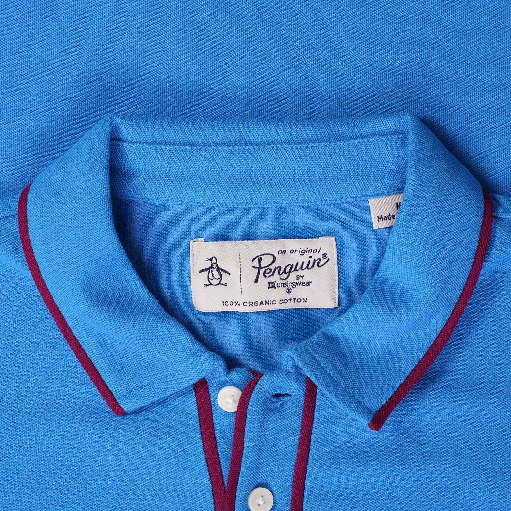 Original Penguin Earl Organic Cotton Polo Shirt - French Blue