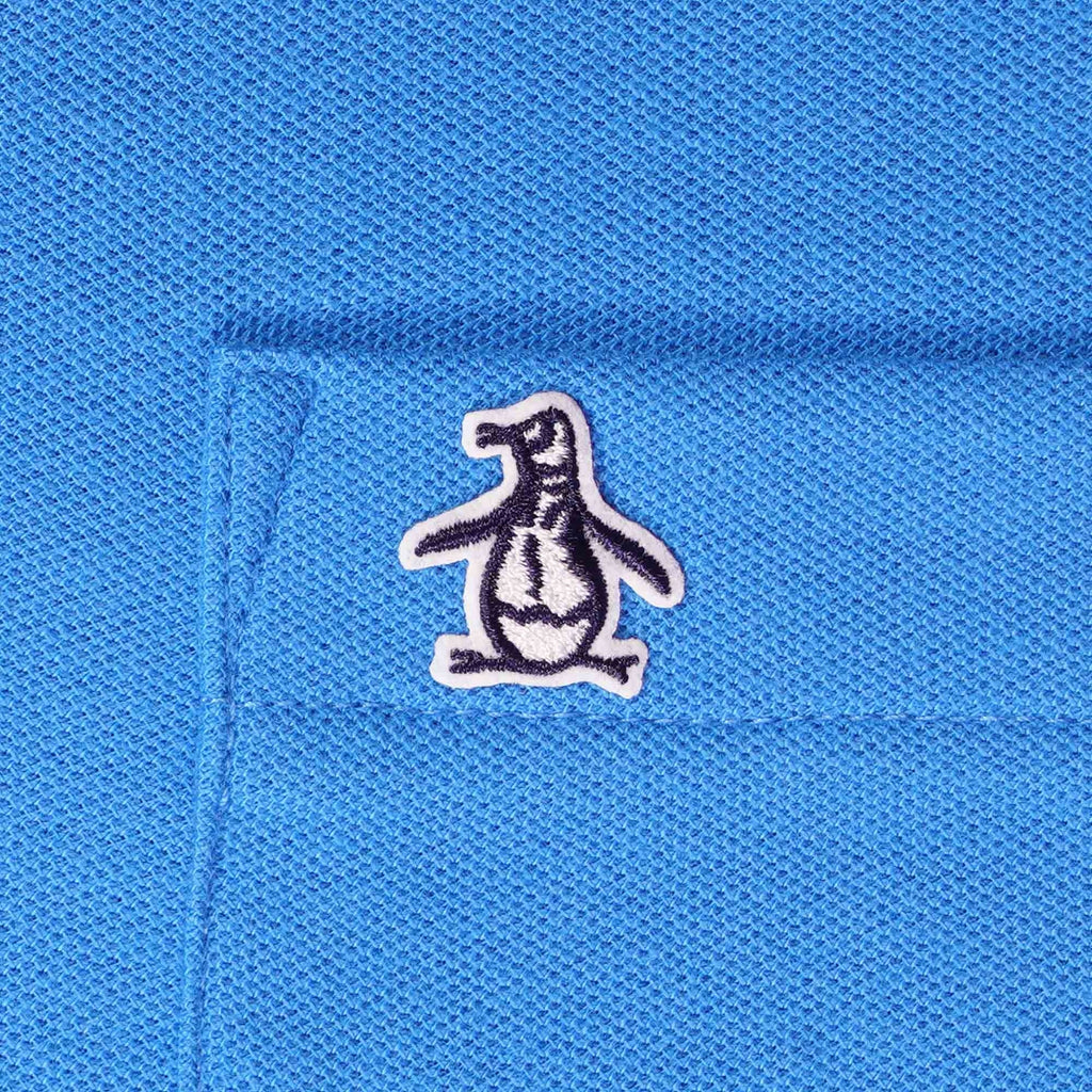 Original Penguin Earl Organic Cotton Polo Shirt - French Blue