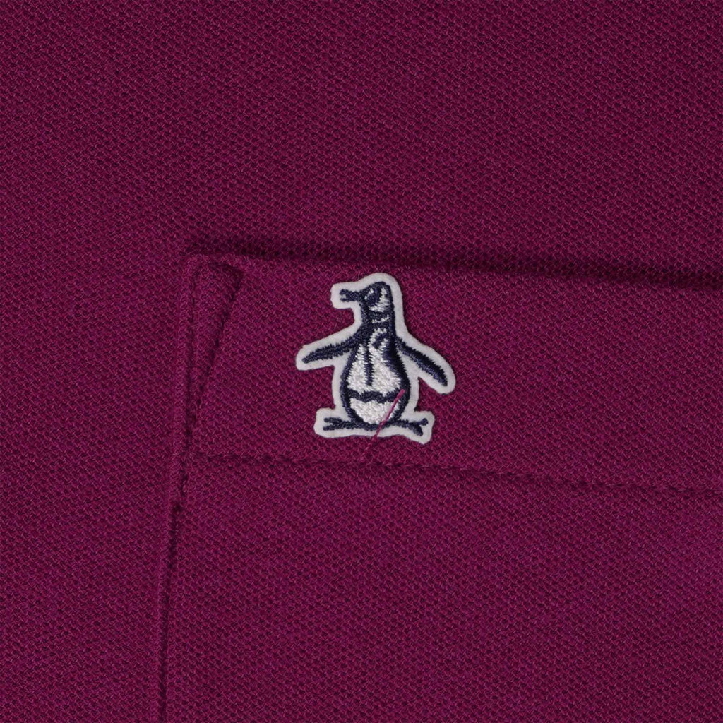 Original Penguin Earl Organic Cotton Polo Shirt - Magenta Purple