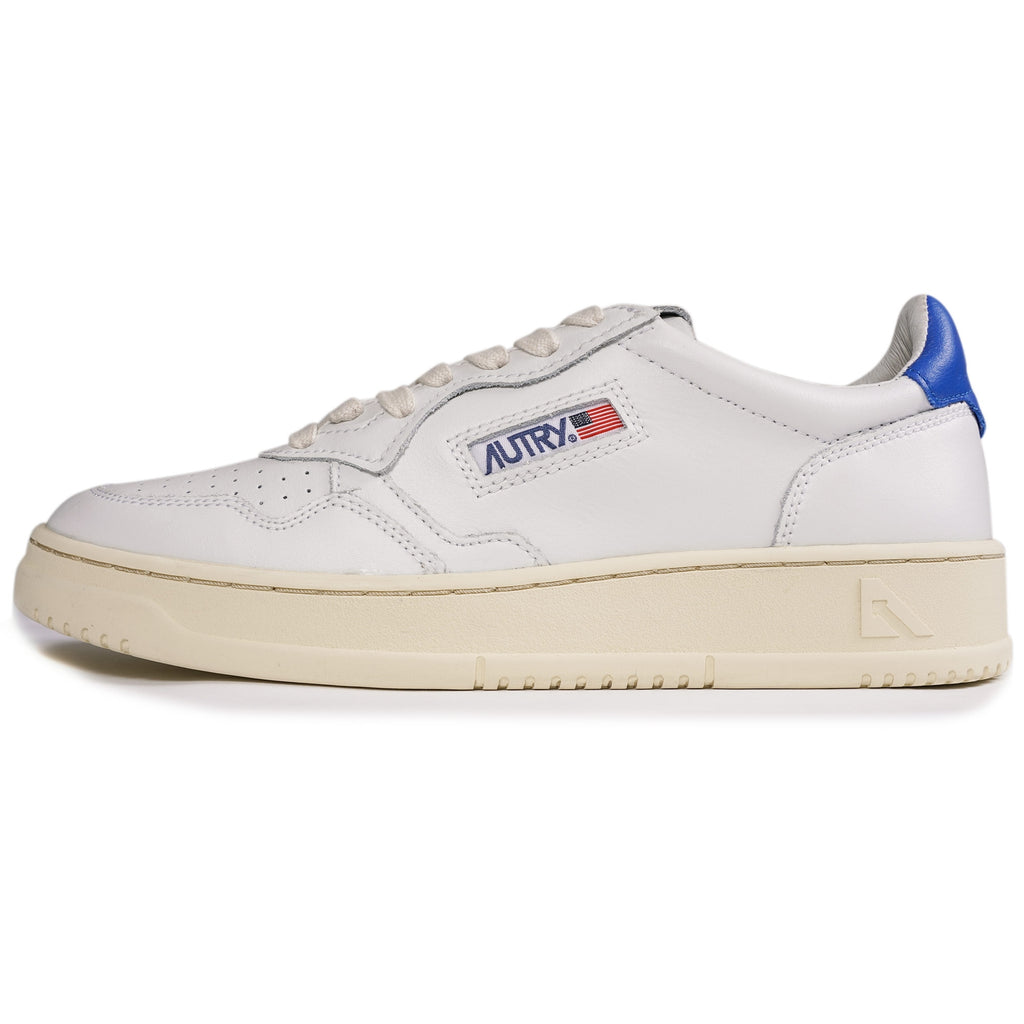 Autry Action Low Leather - White/Blue