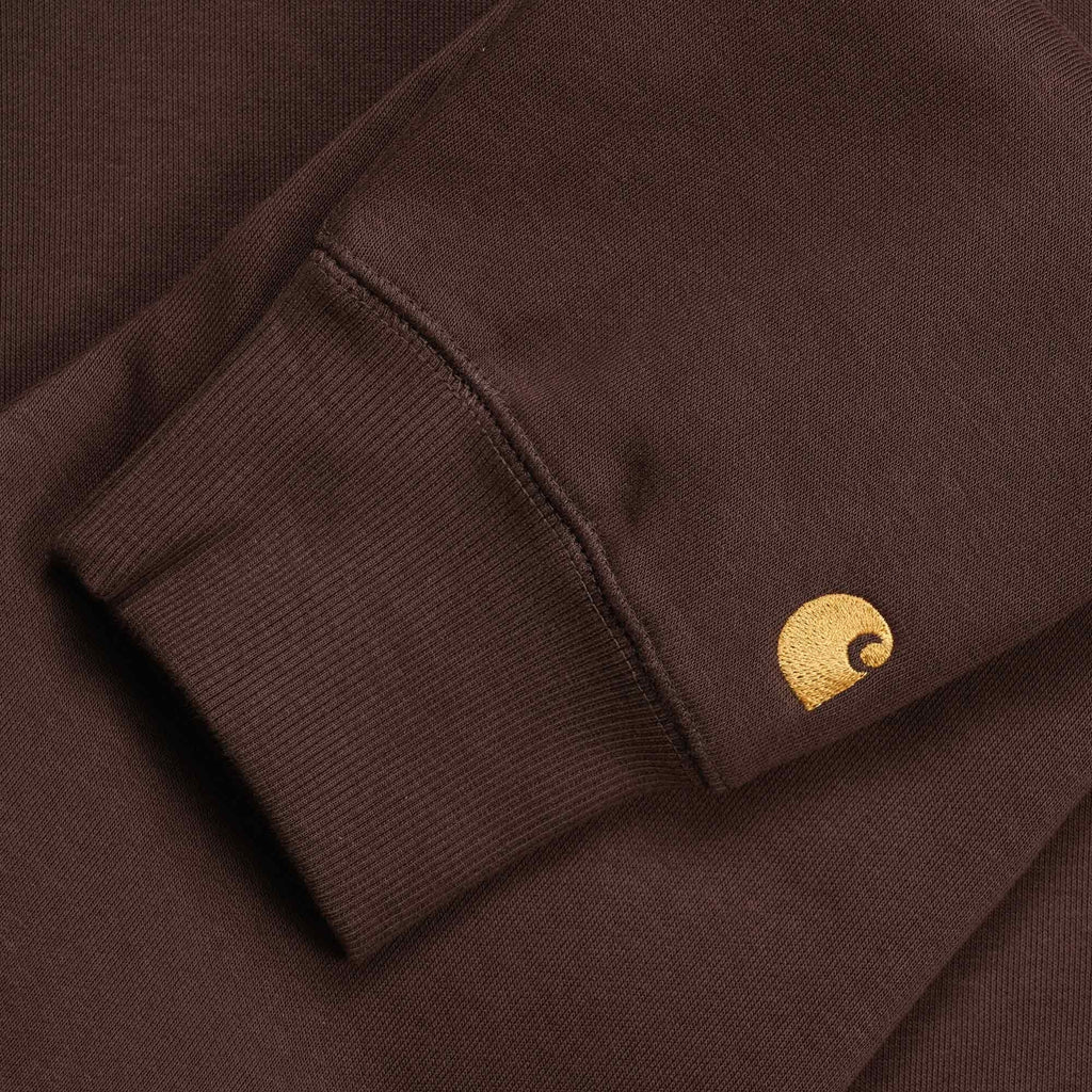 Carhartt WIP Chase Sweatshirt - Dark Umber/Gold