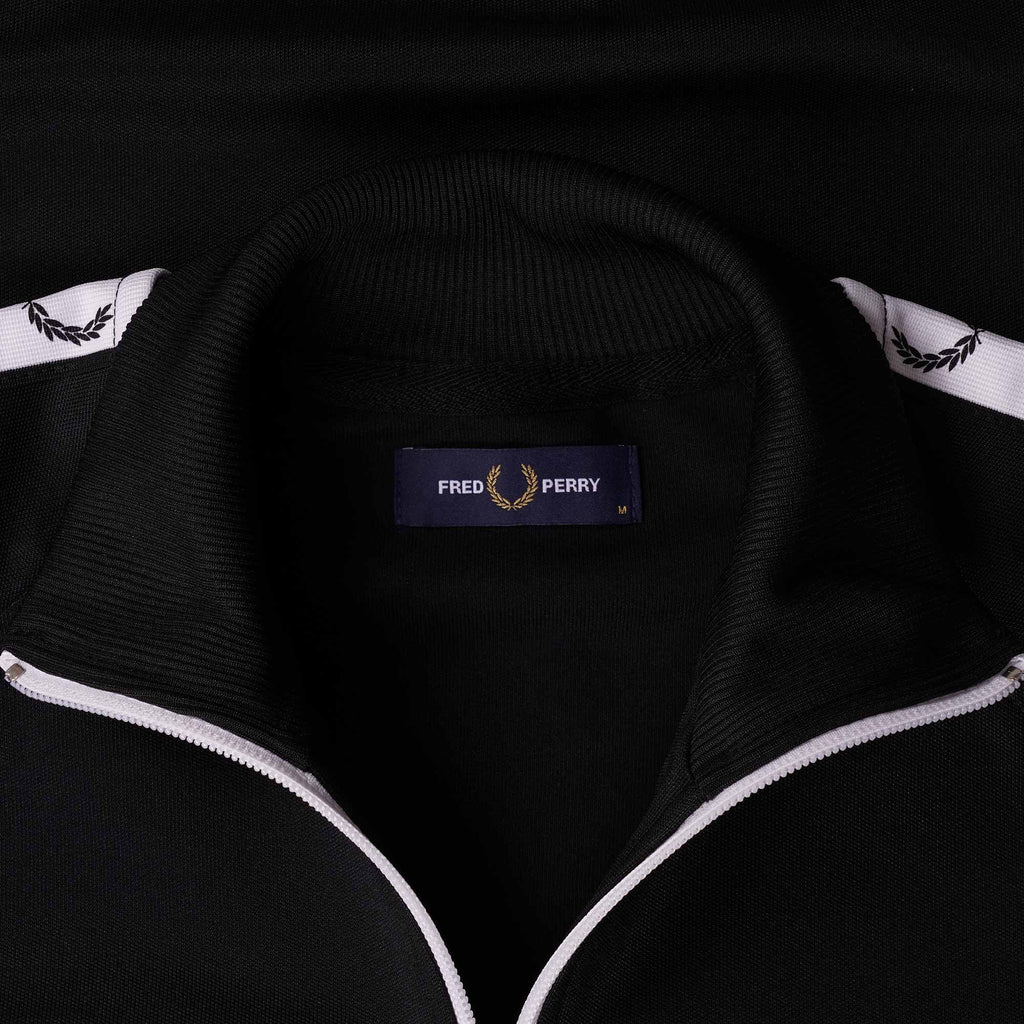 Fred Perry Taped Track Jacket - Black