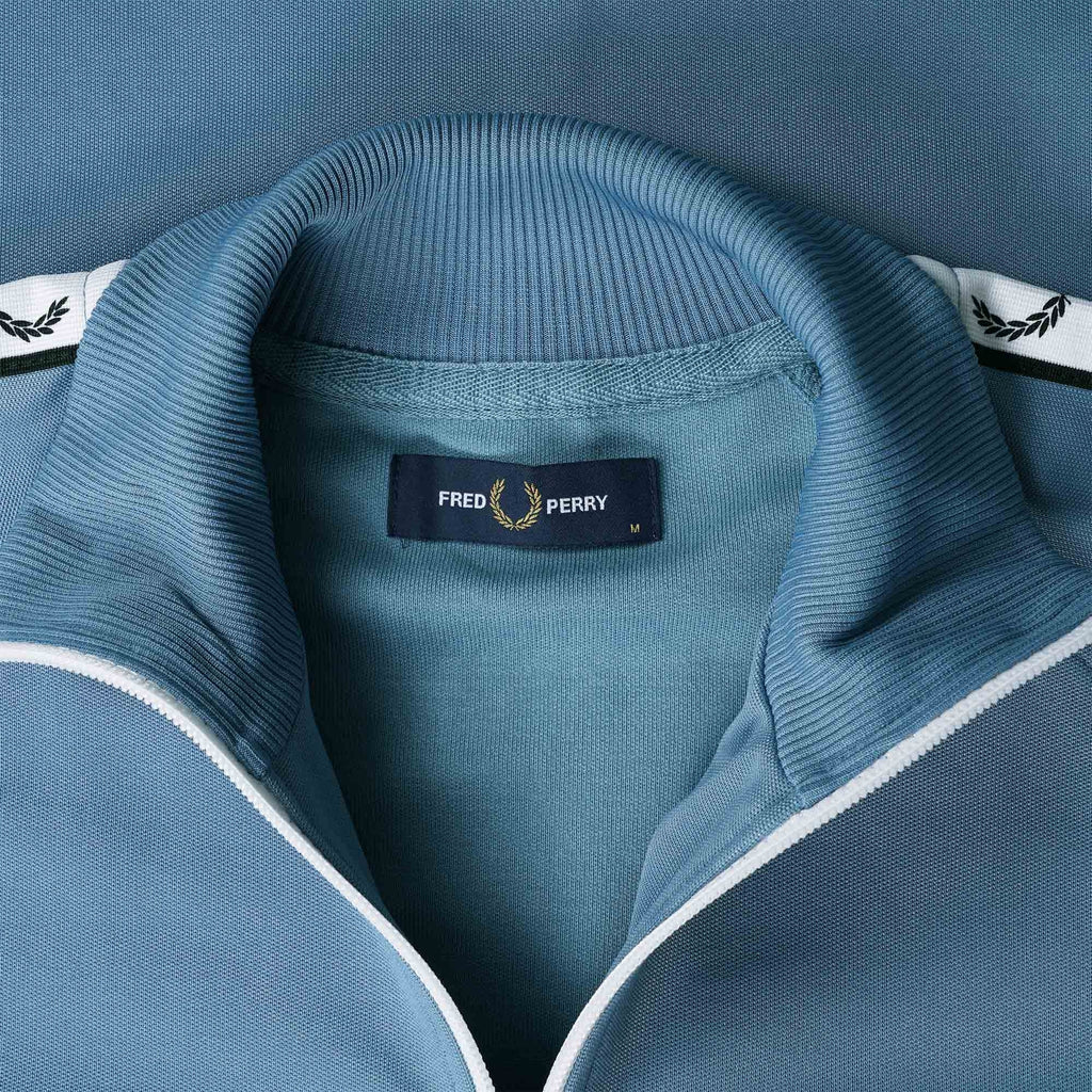 Fred Perry Taped Track Jacket - Ash Blue