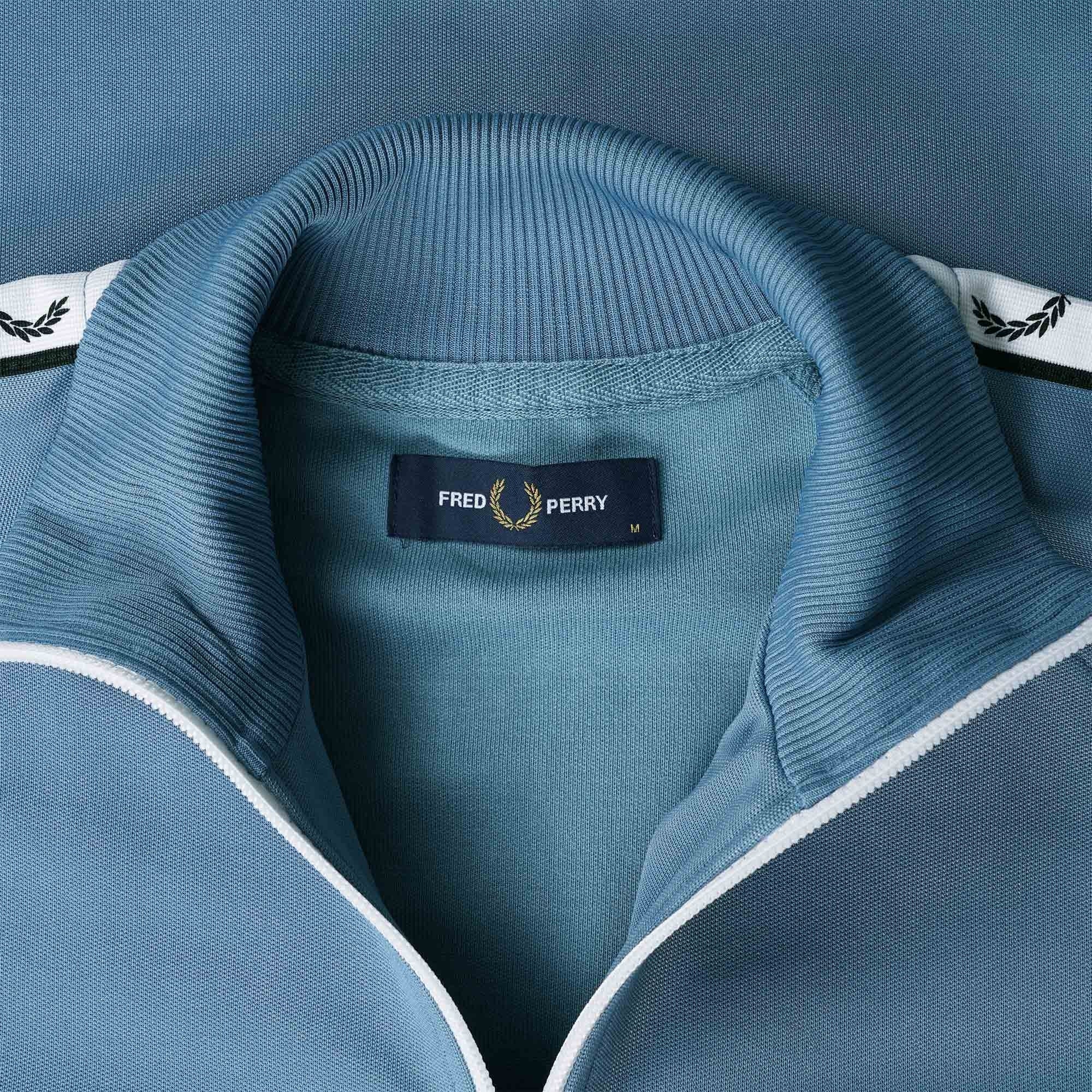 Fred Perry Taped Track Jacket - Ash Blue