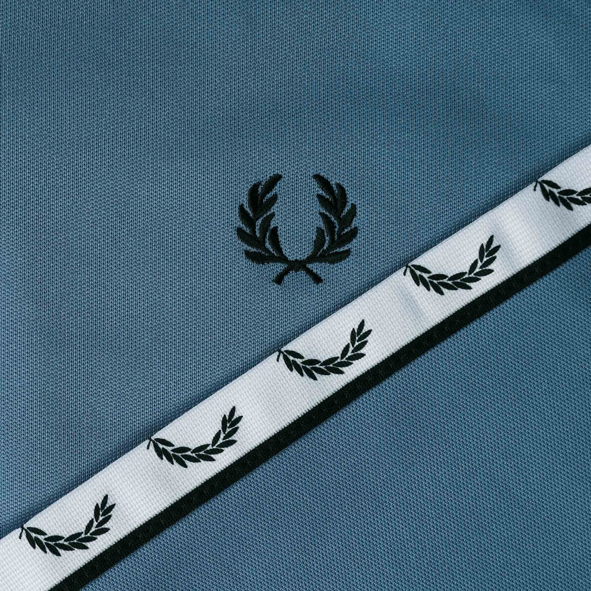 Fred Perry Taped Track Jacket - Ash Blue