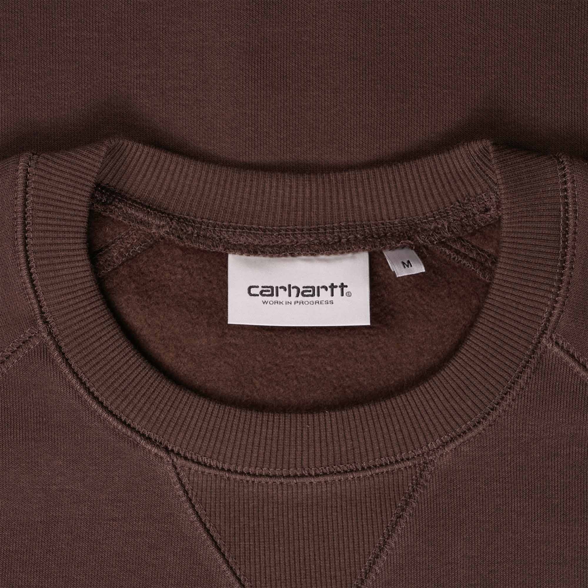 Carhartt WIP Chase Sweatshirt - Dark Umber/Gold