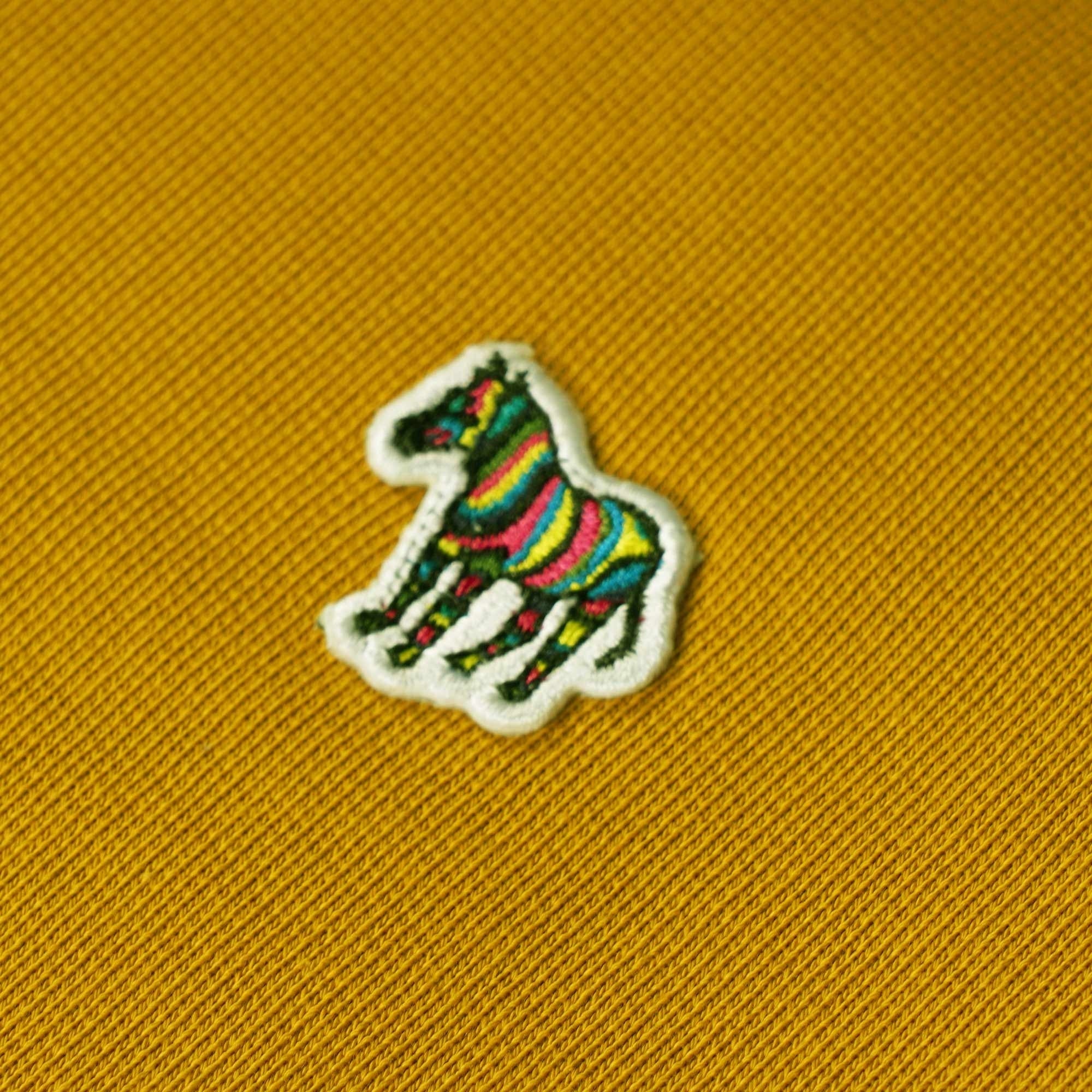 Paul Smith Zebra Logo Zip-Neck Top - Mustard