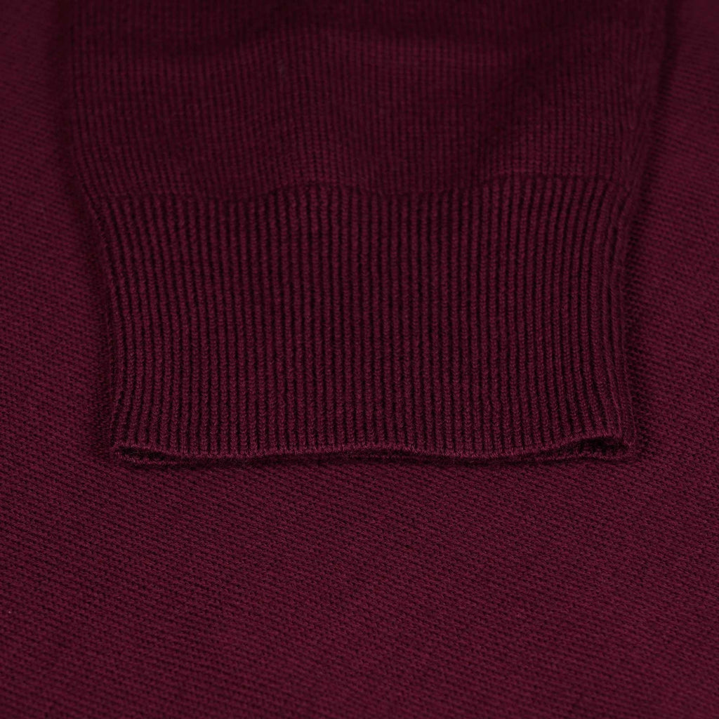 Fred Perry Classic Crew Neck Jumper - Oxblood