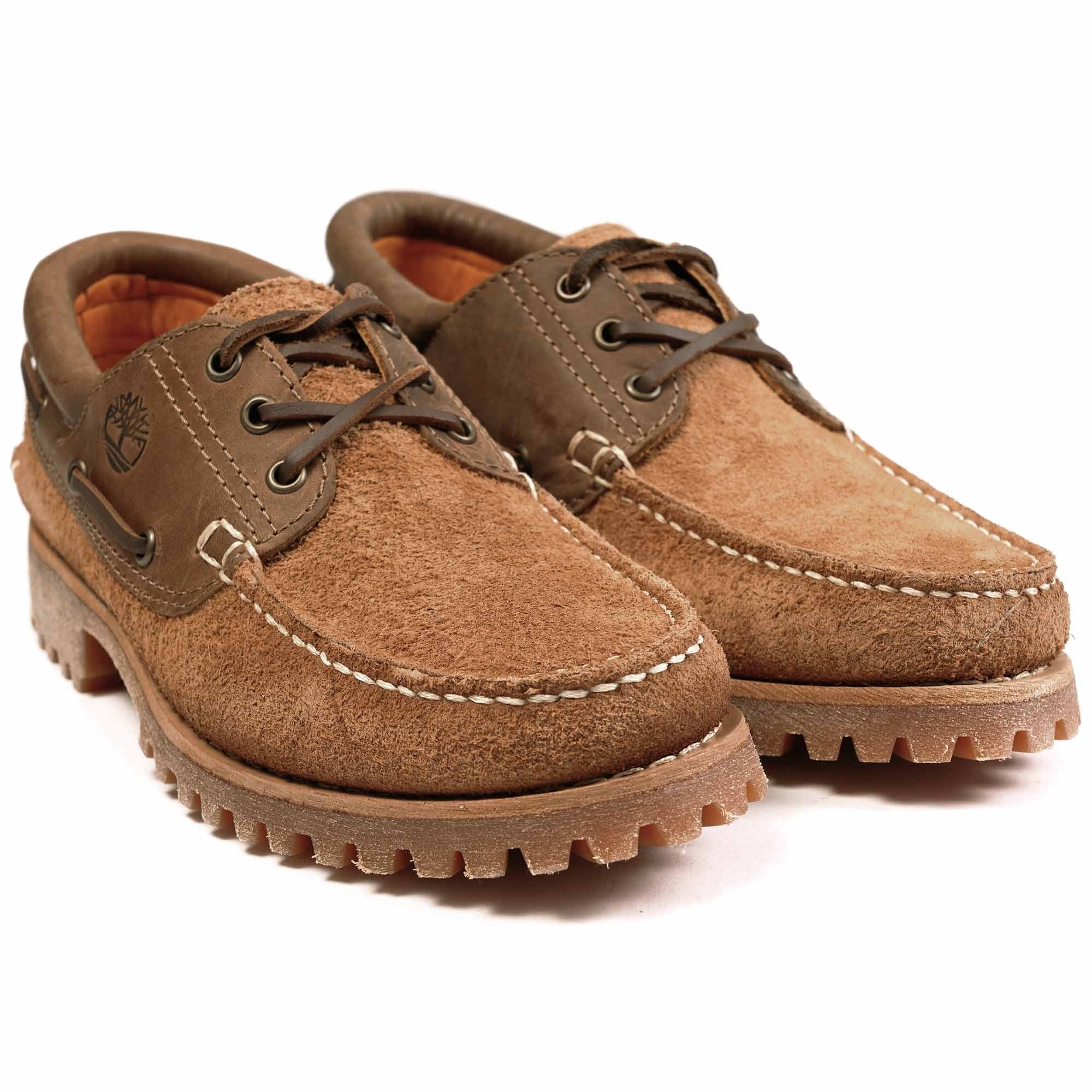 Timberland 3 Eye Lug Handsewn Boat Shoe - Brown