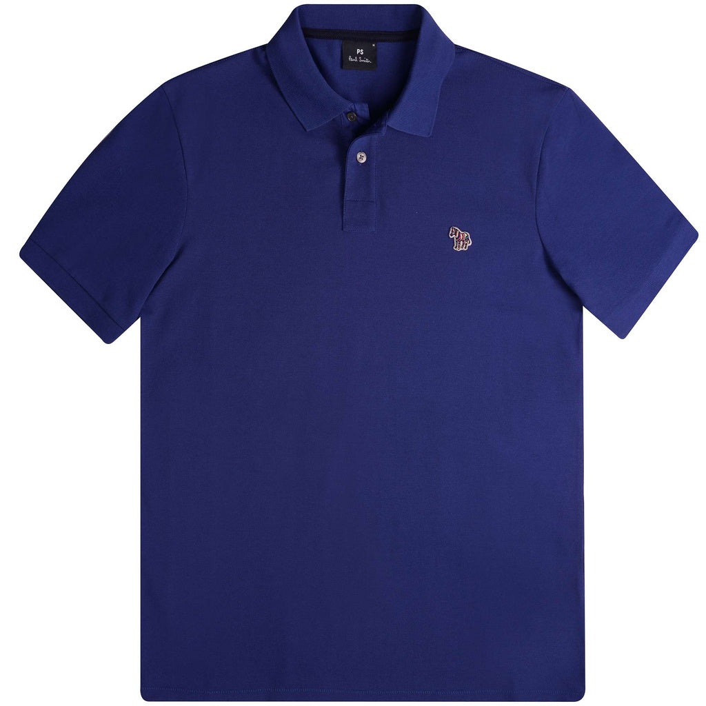 Paul Smith Short Sleeve Zebra Logo Polo Shirt - Blue