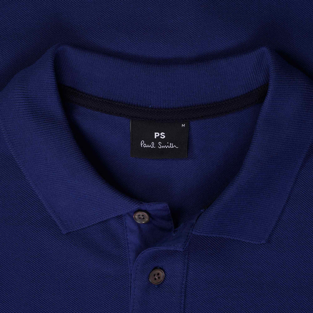 Paul Smith Short Sleeve Zebra Logo Polo Shirt - Blue