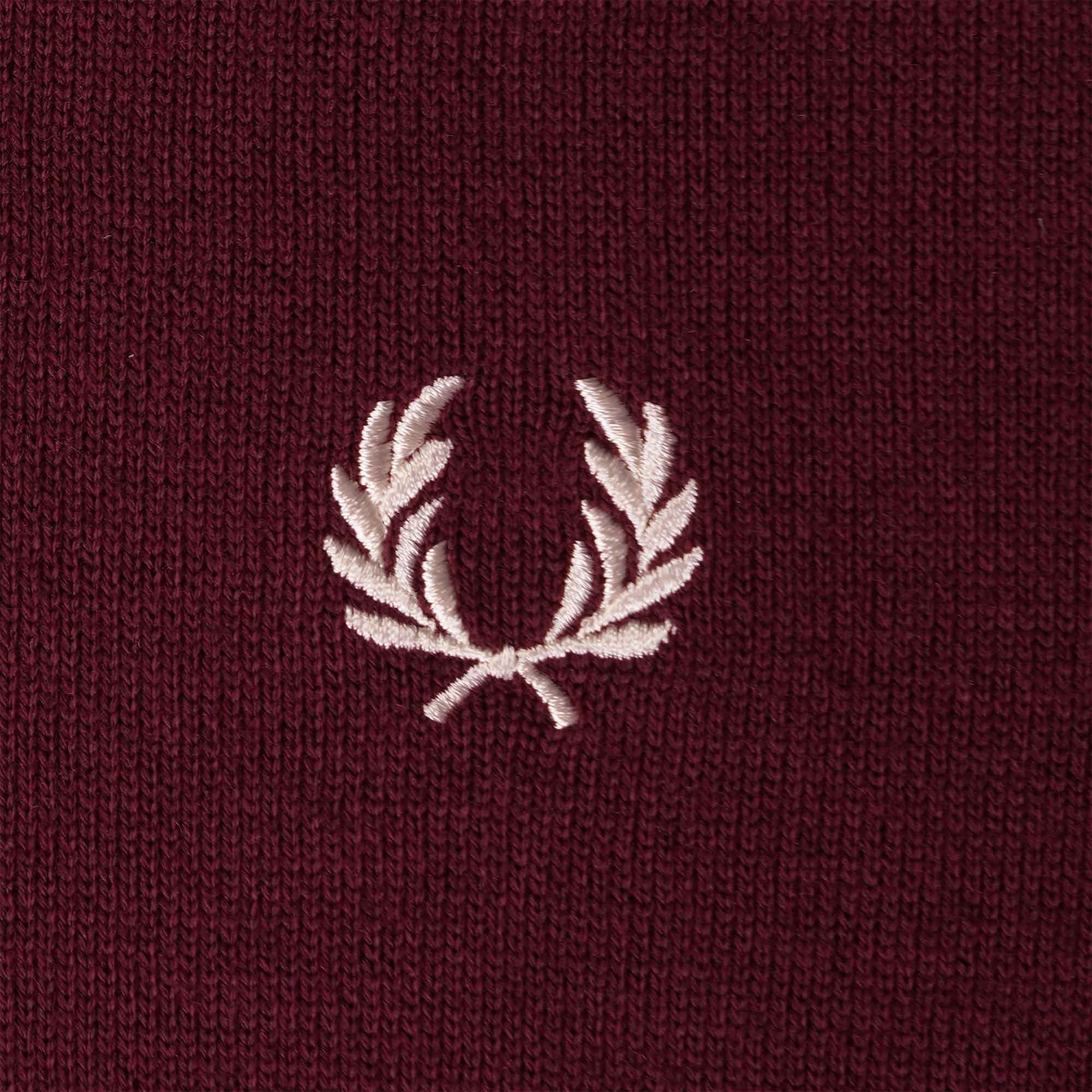 Fred Perry Classic Crew Neck Jumper - Oxblood