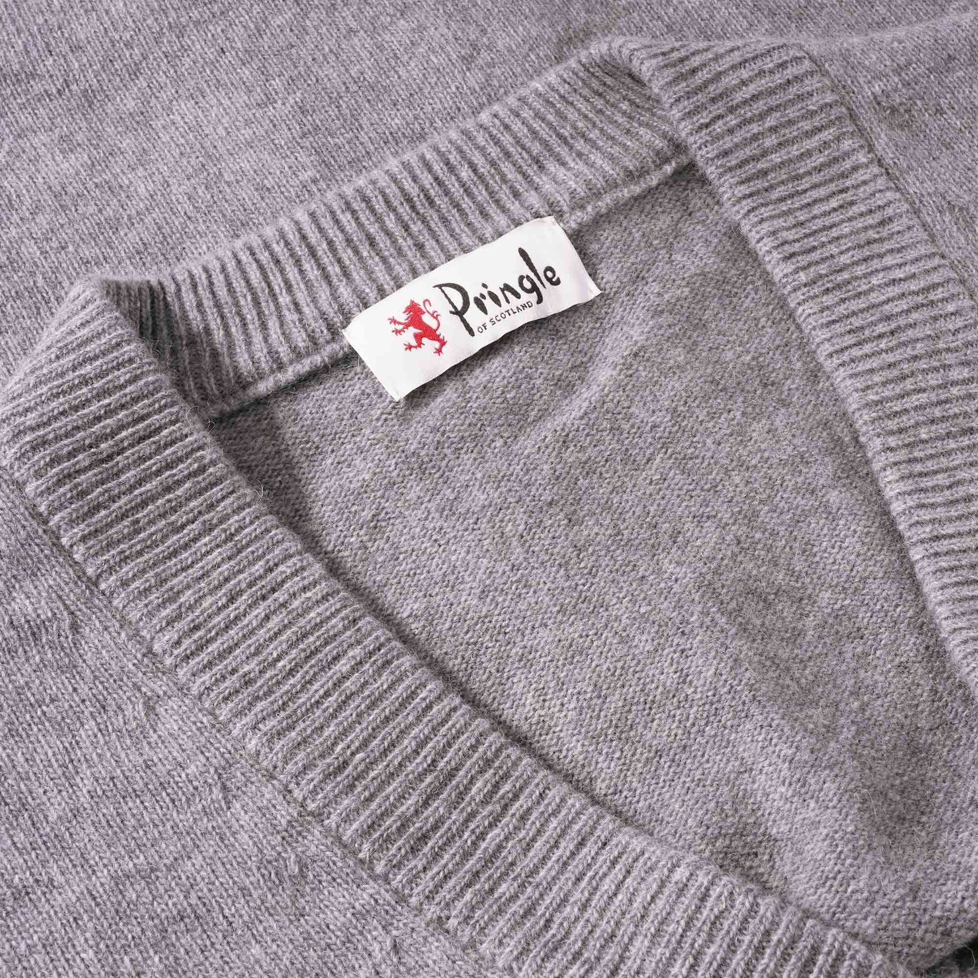 Pringle of Scotland Archive Lambswool Blend Cardigan - Grey Marl